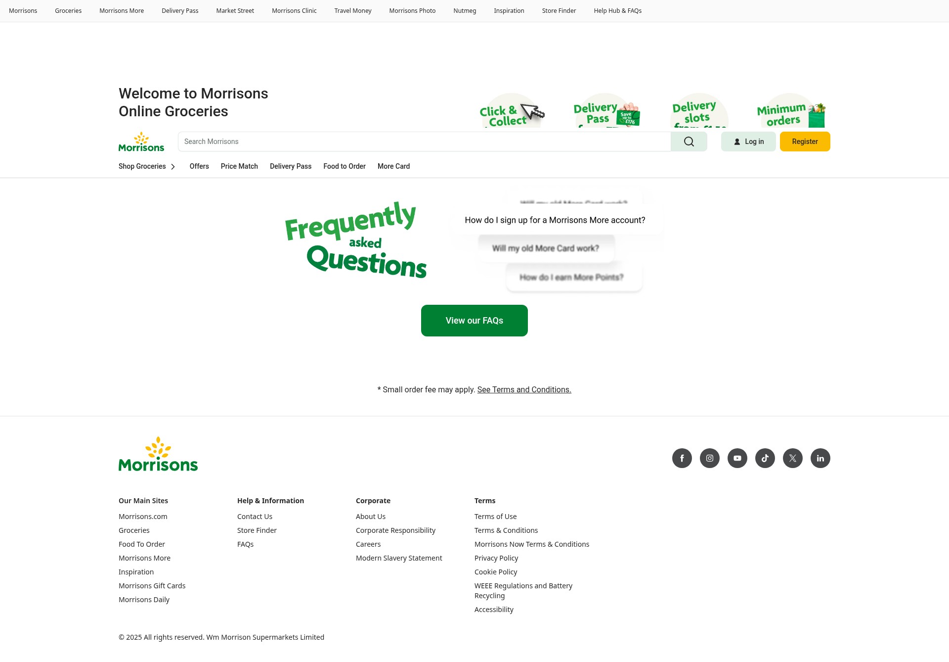 Screenshot of morrisons.com