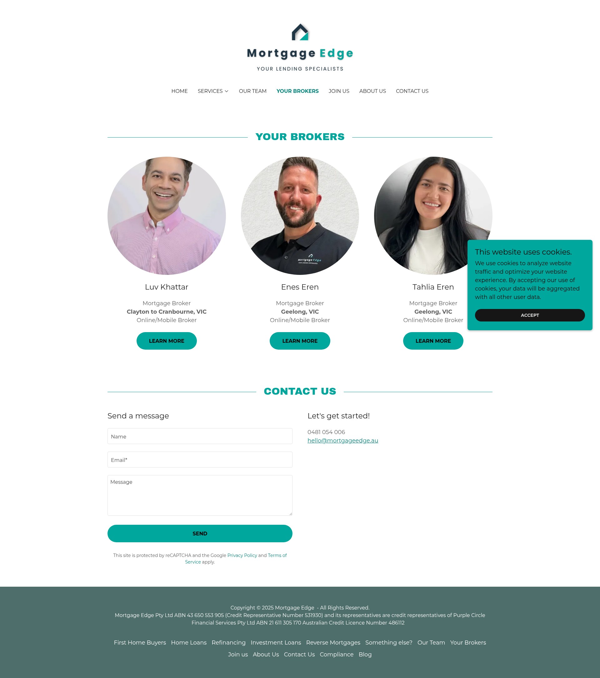Screenshot of mortgageedge.com.au