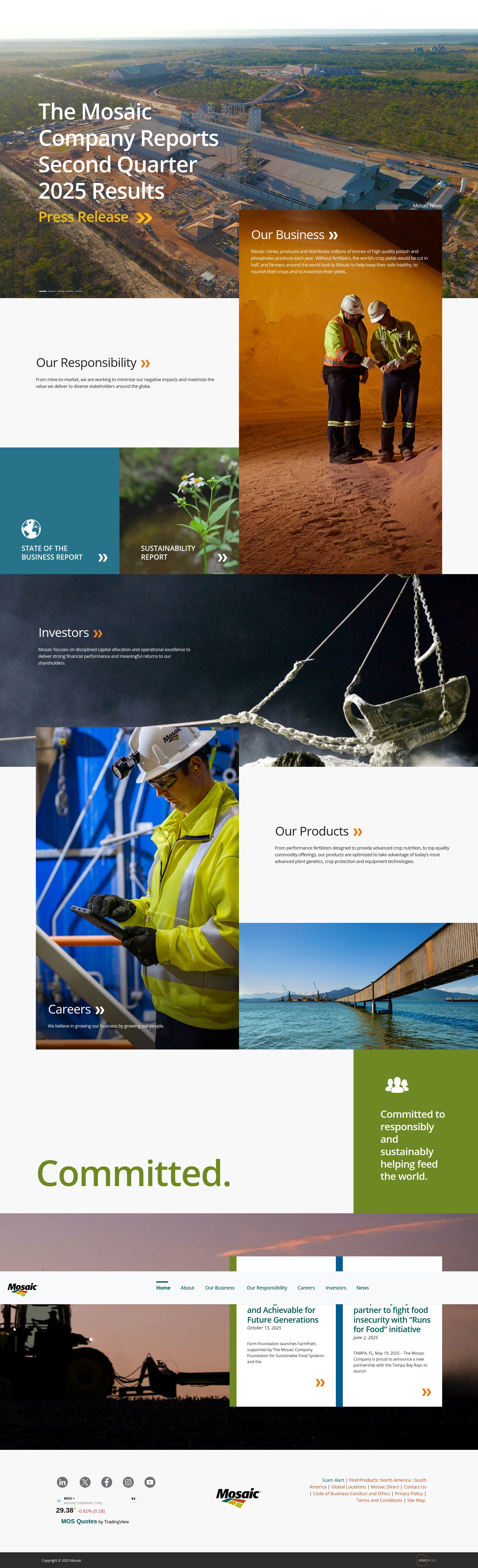 Screenshot of mosaicco.com