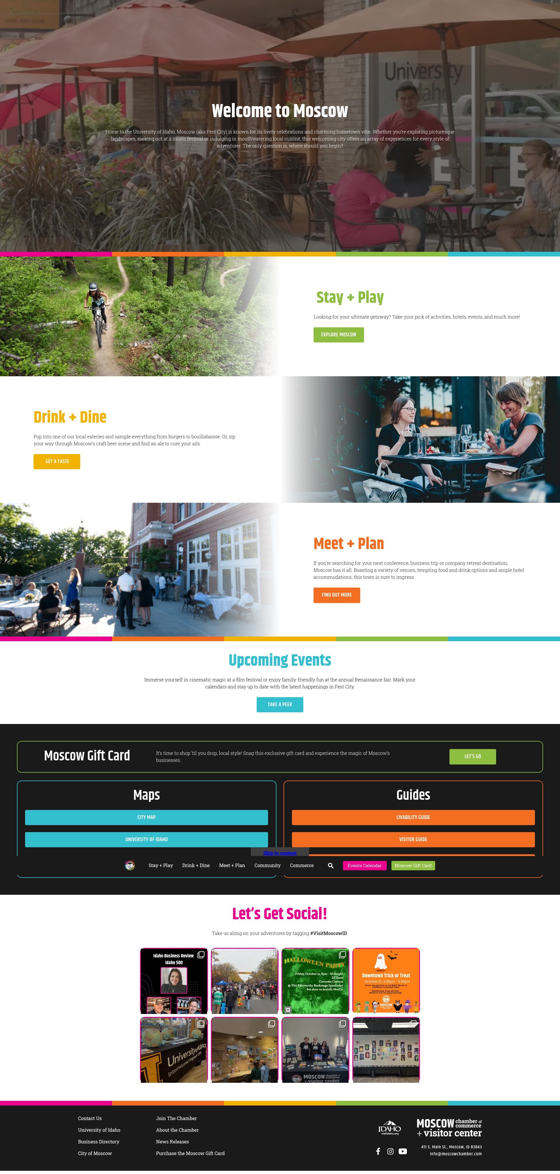 Screenshot of moscowchamber.com