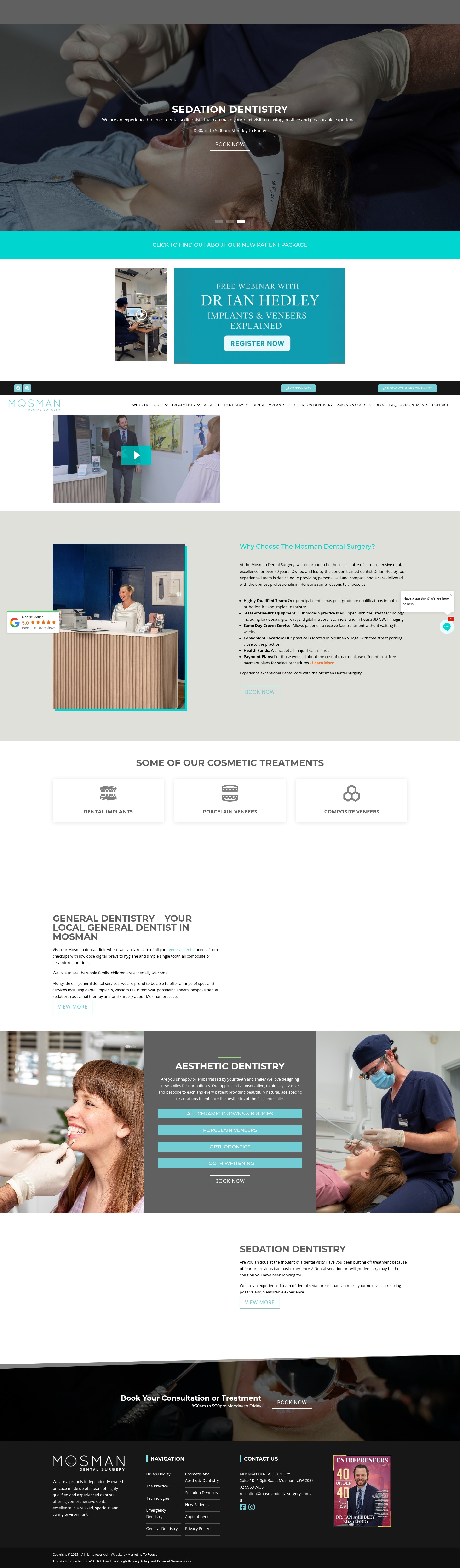 Screenshot of mosmandentalsurgery.com.au