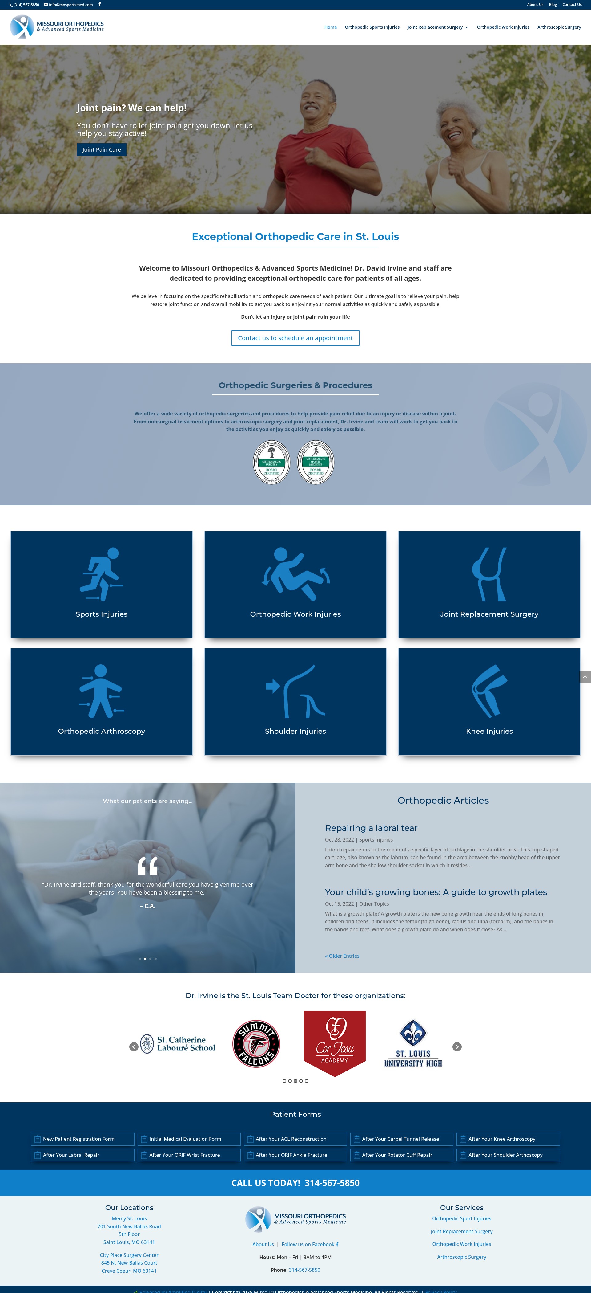 Screenshot of mosportsmed.com