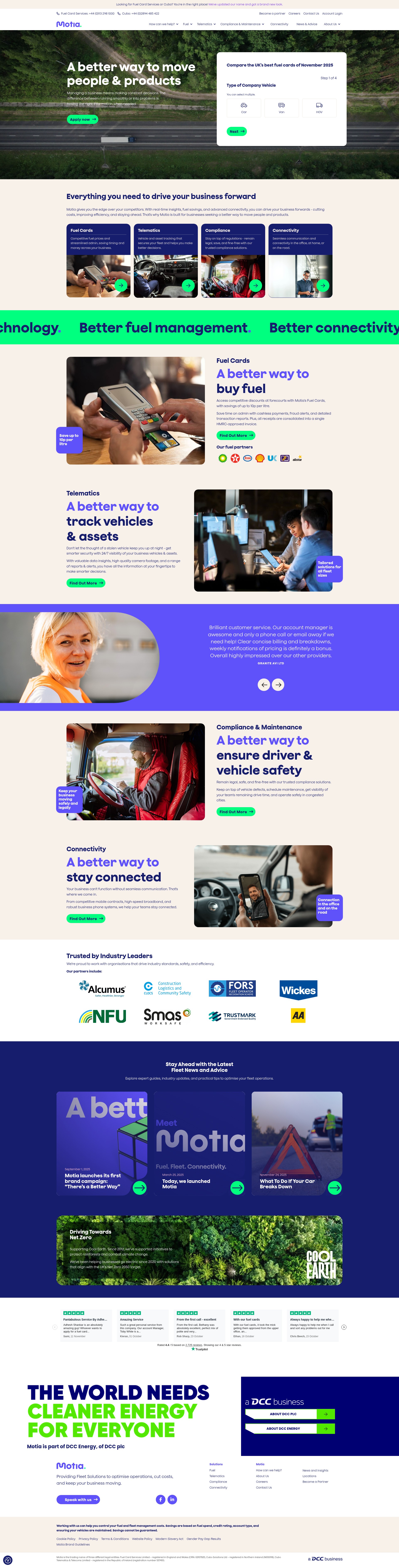 Screenshot of motia.com