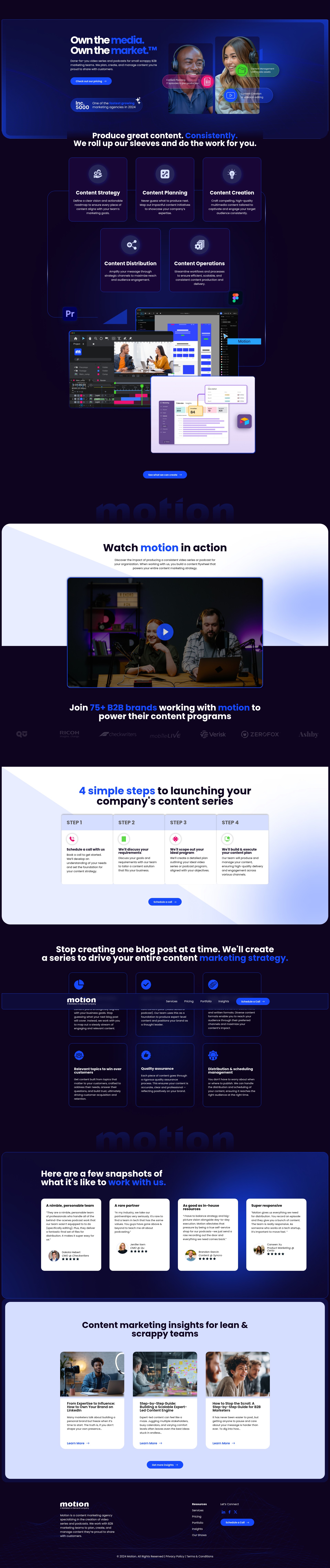 Screenshot of motionagency.io