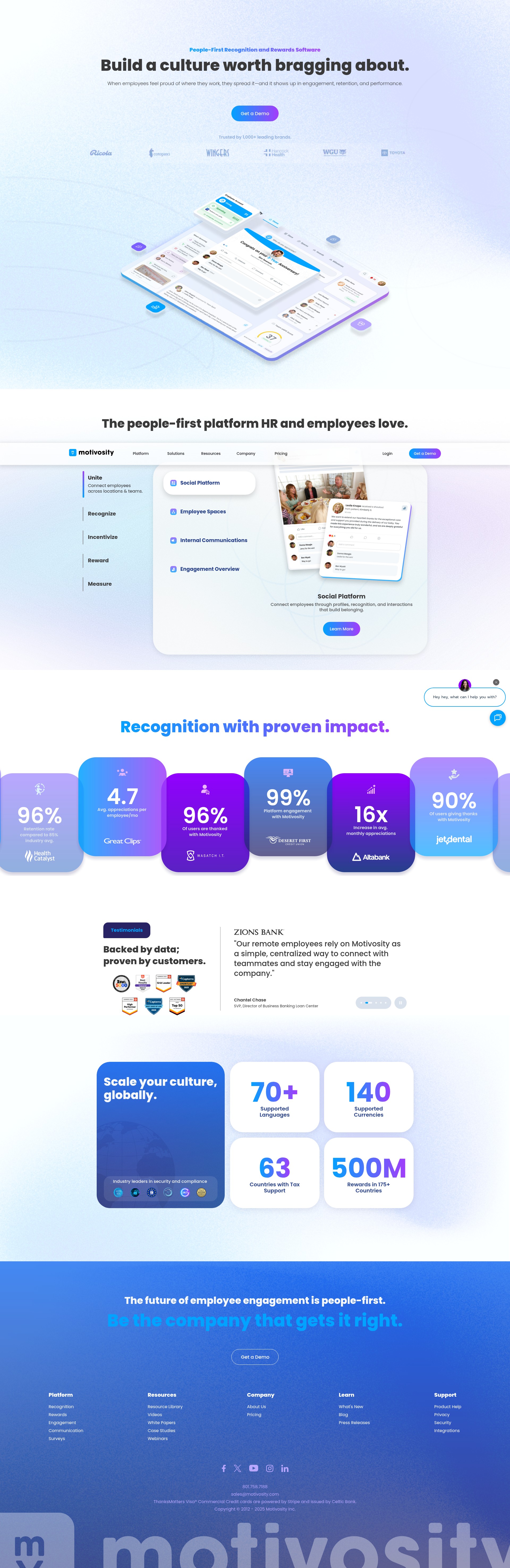 Screenshot of motivosity.com