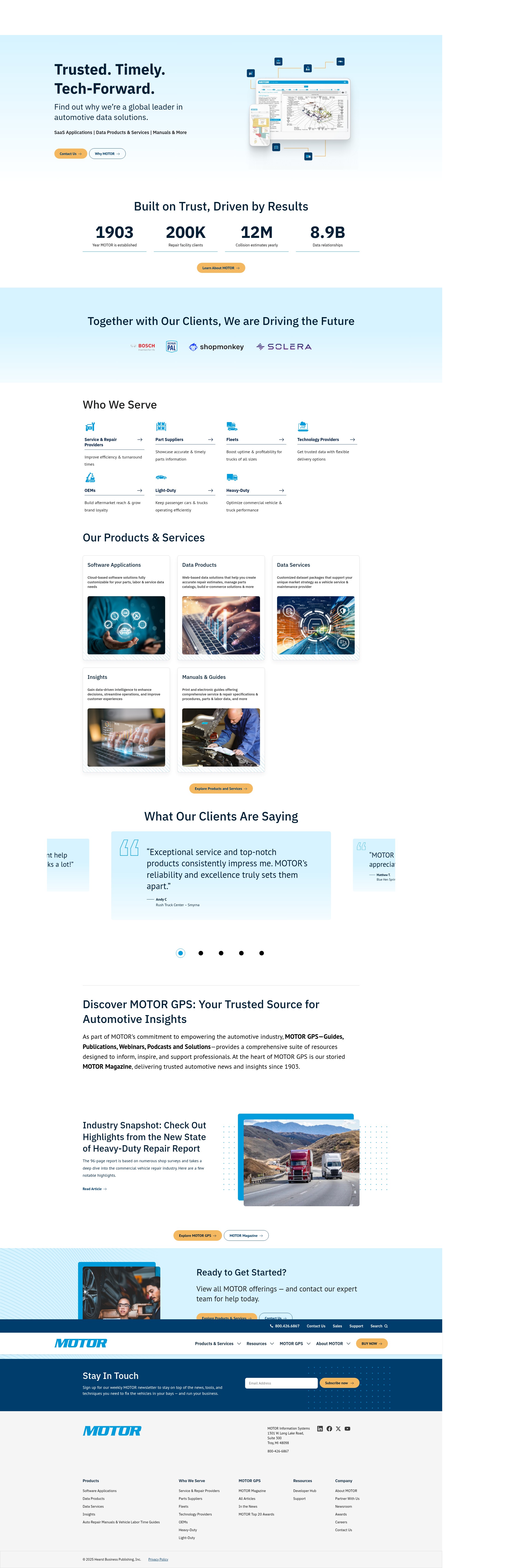 Screenshot of motor.com
