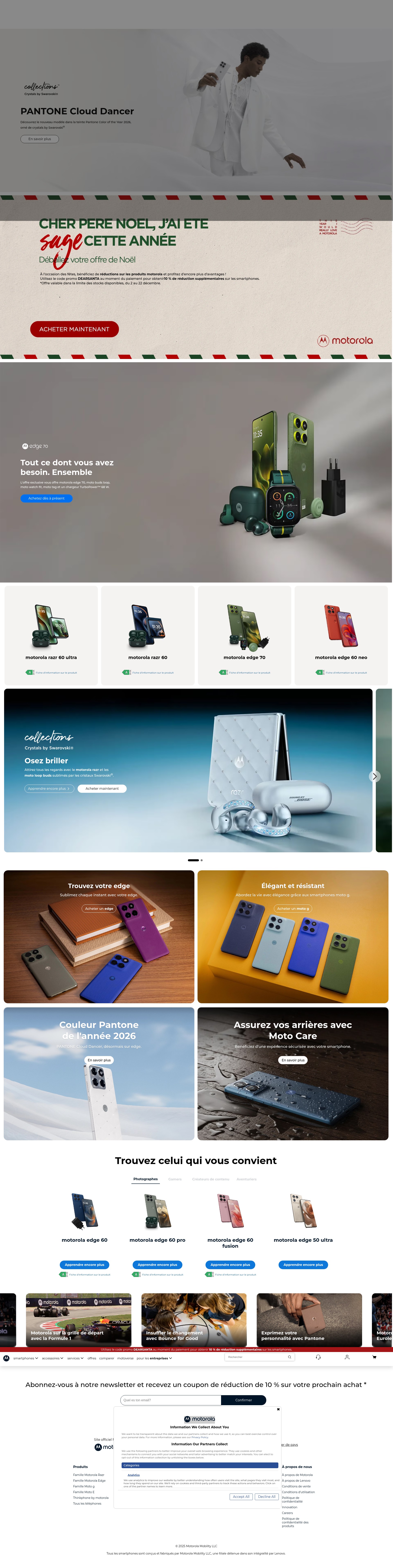 Screenshot of motorola.fr