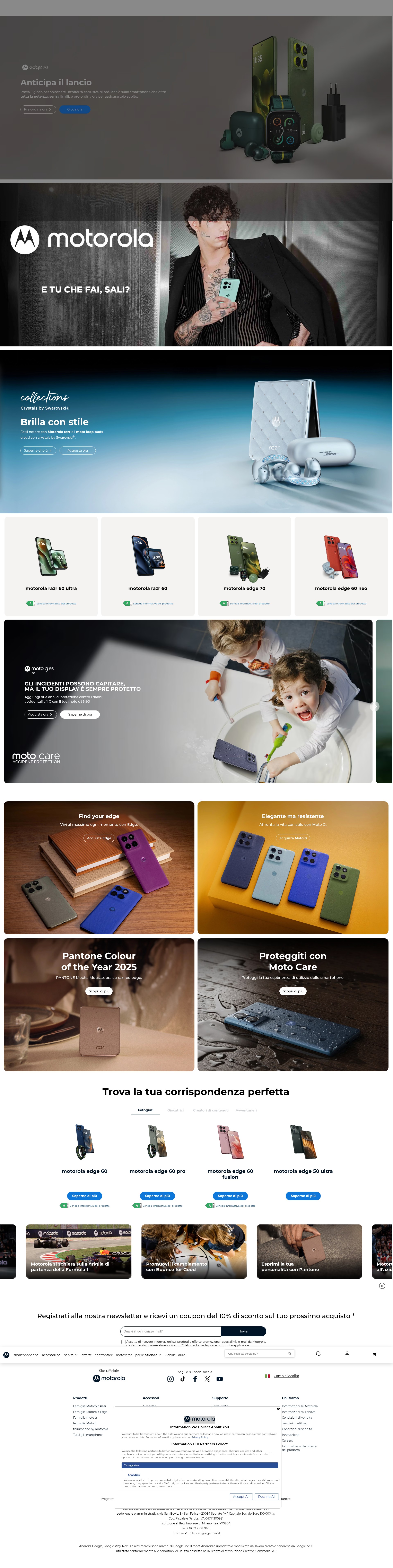 Screenshot of motorola.it