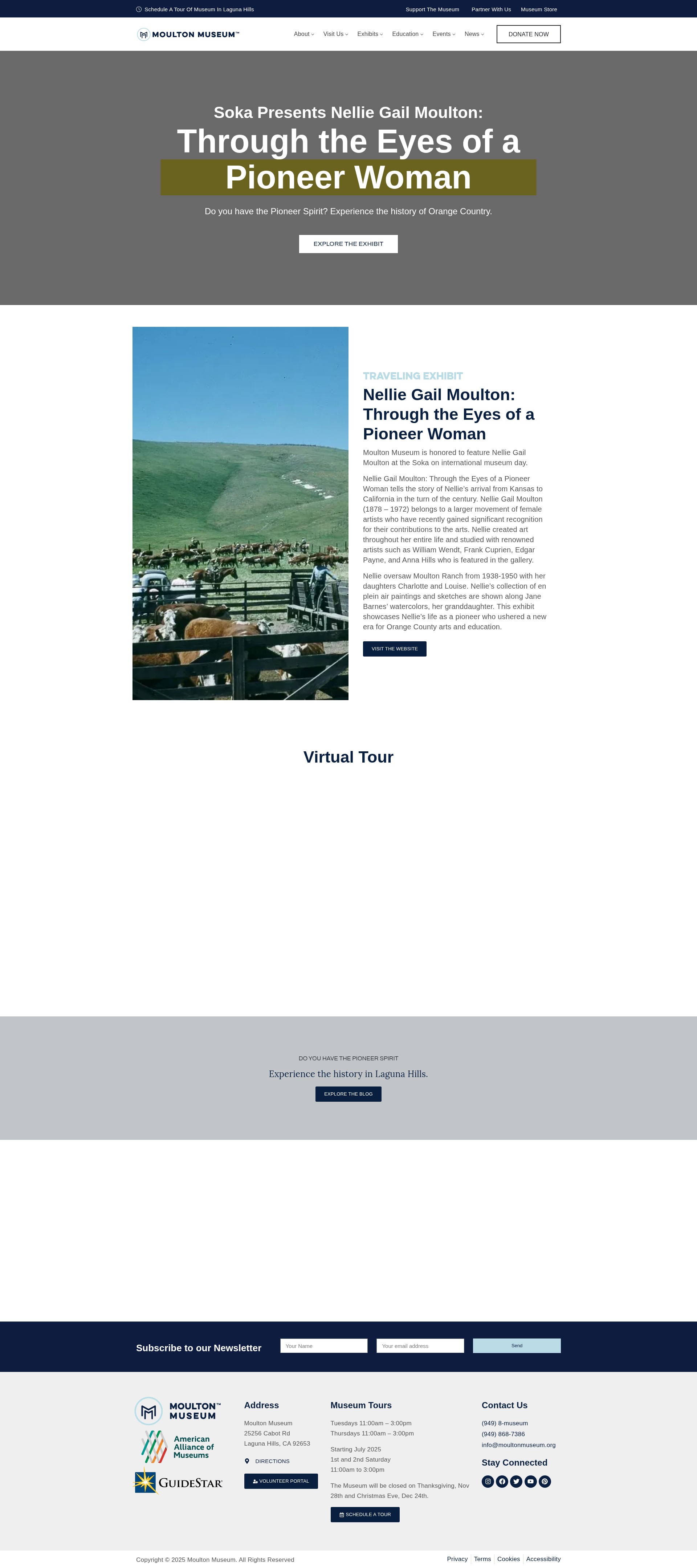 Screenshot of moultonmuseum.org