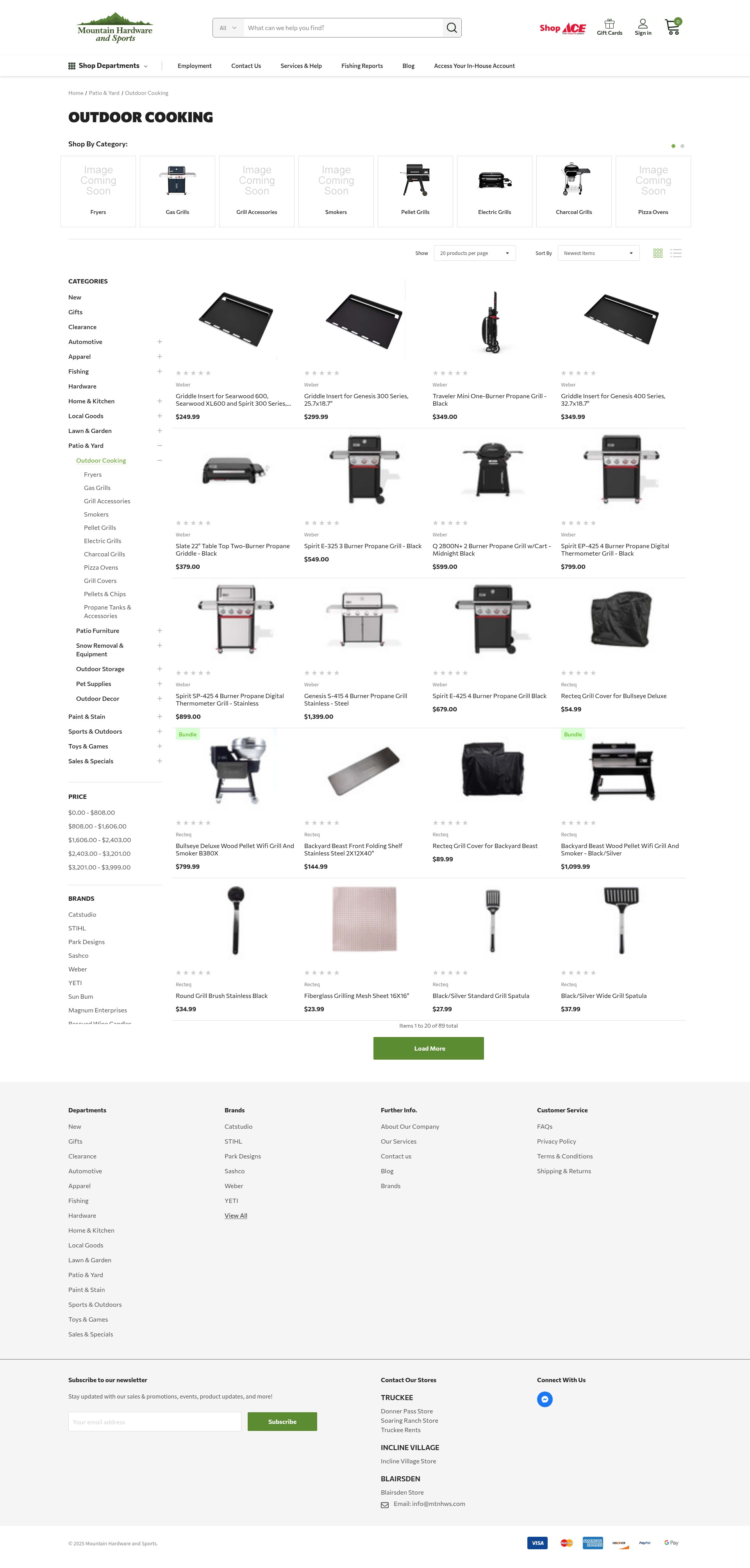 Screenshot of mountainhardwareandsports.com