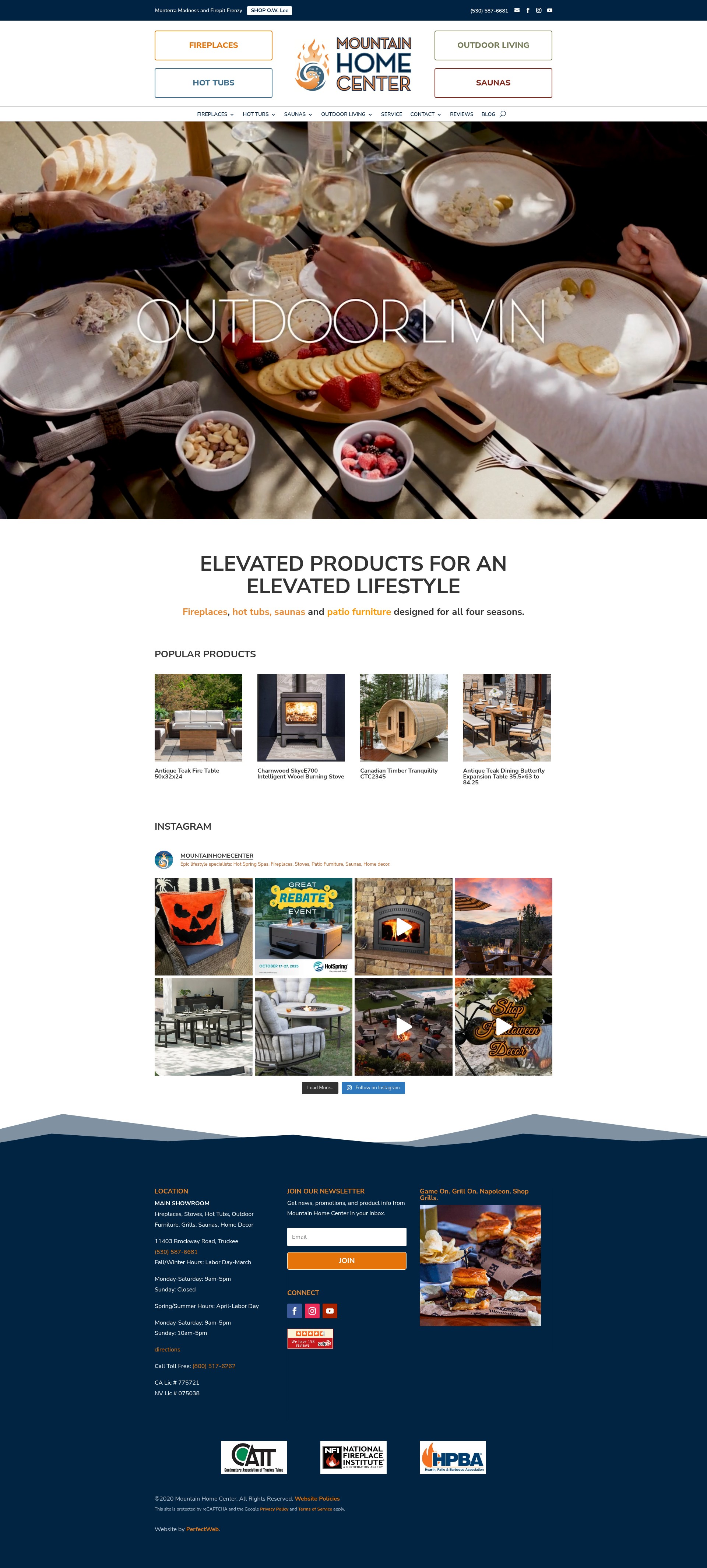 Screenshot of mountainhomecenter.com