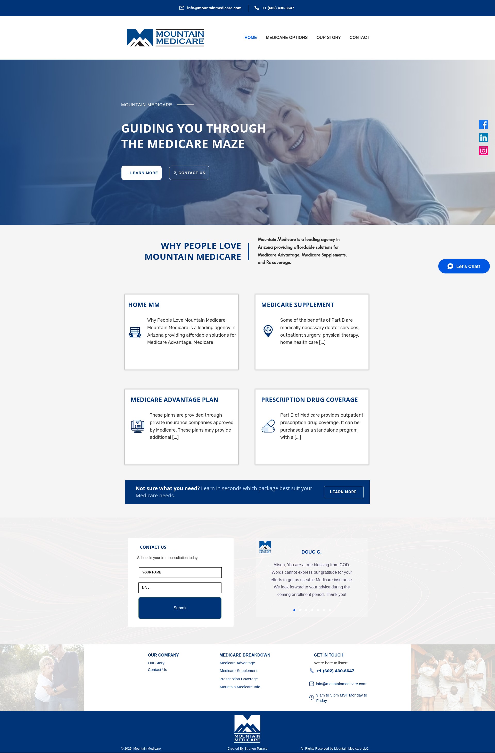 Screenshot of mountainmedicare.com