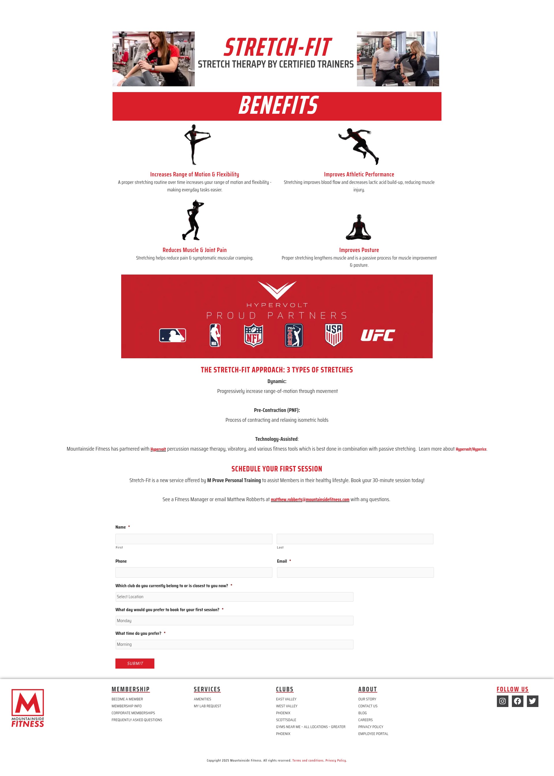 Screenshot of mountainsidefitness.com