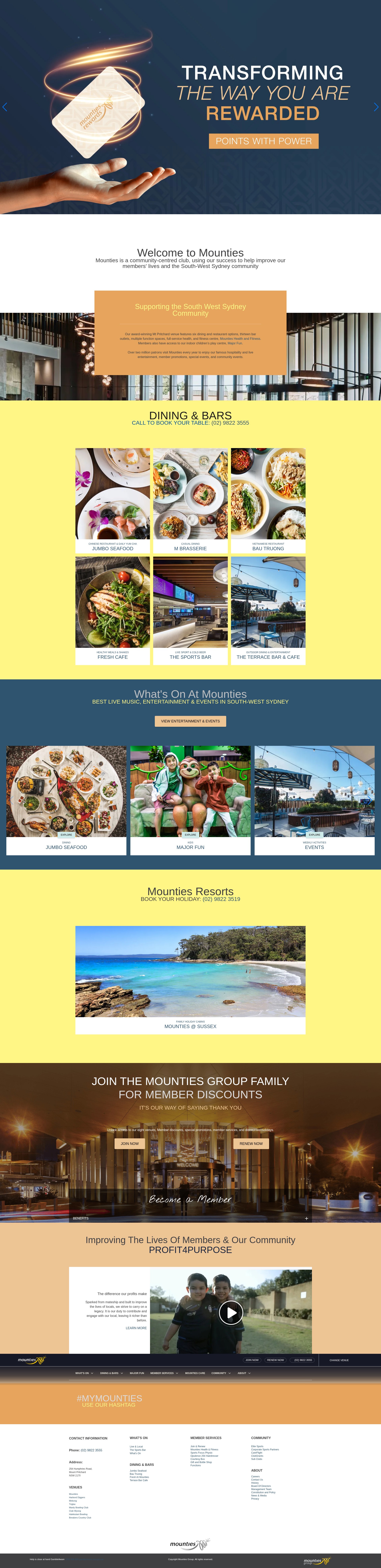 Screenshot of mounties.com.au
