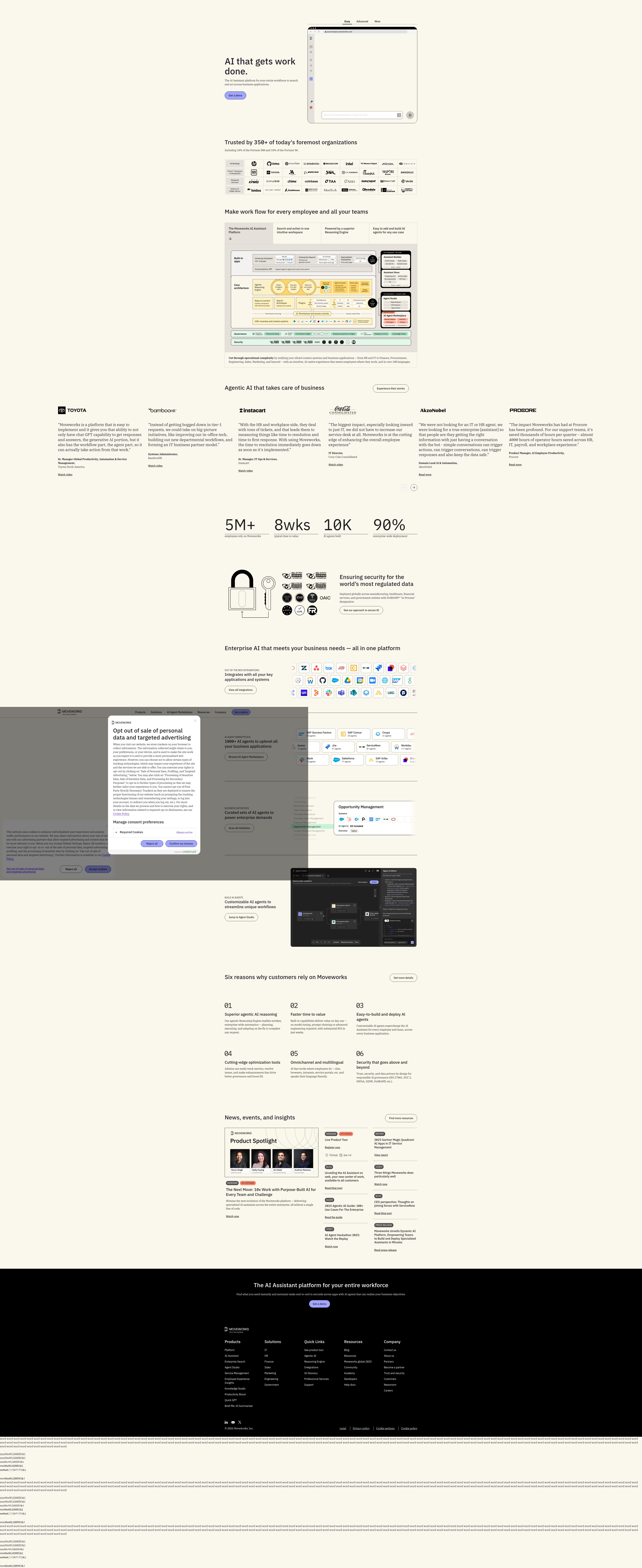 Screenshot of moveworks.com