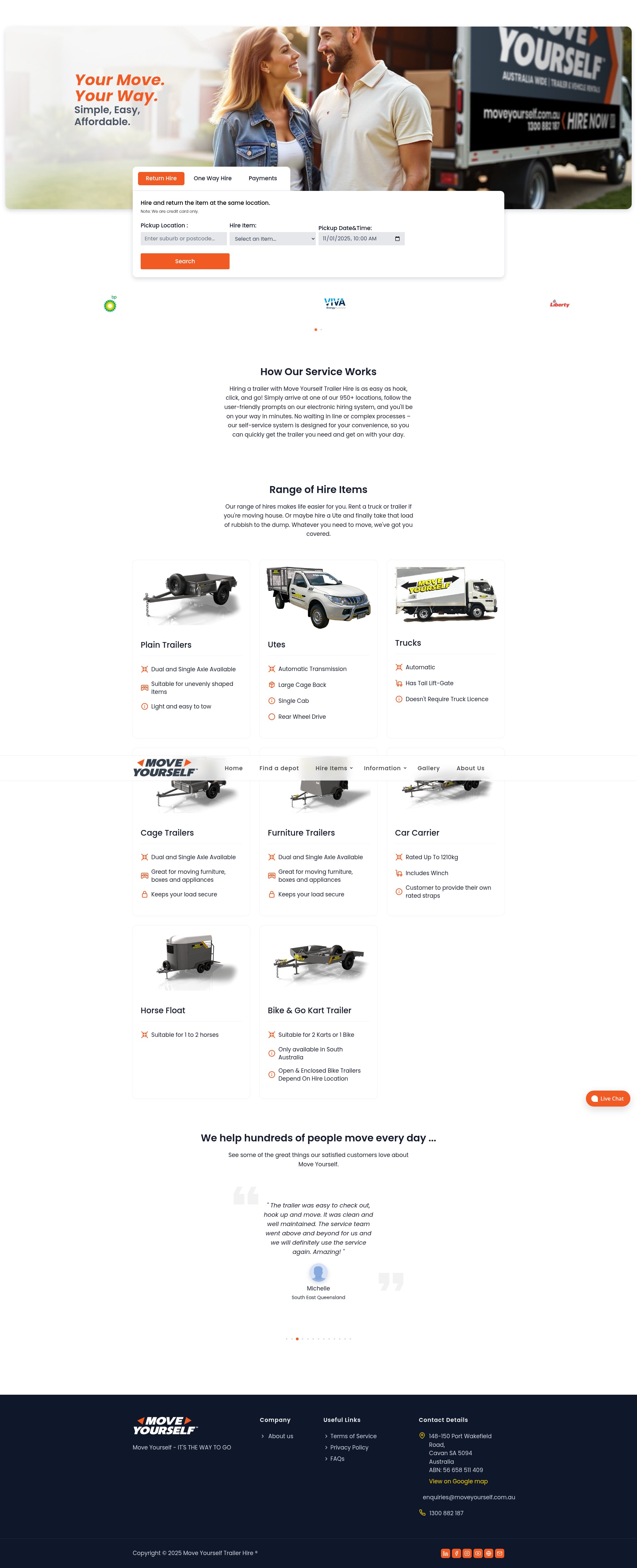 Screenshot of moveyourself.com.au