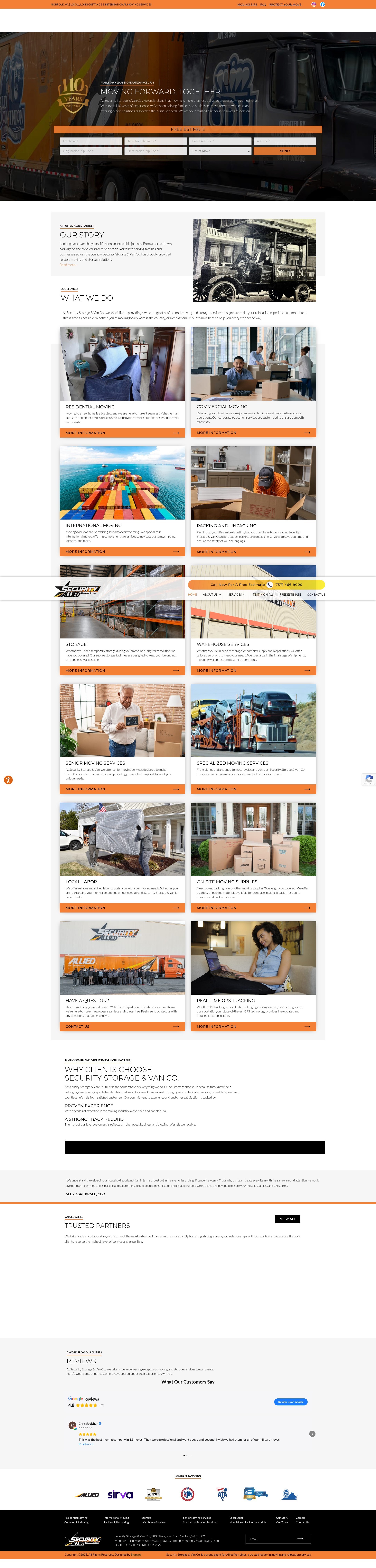 Screenshot of movingwithallied.com