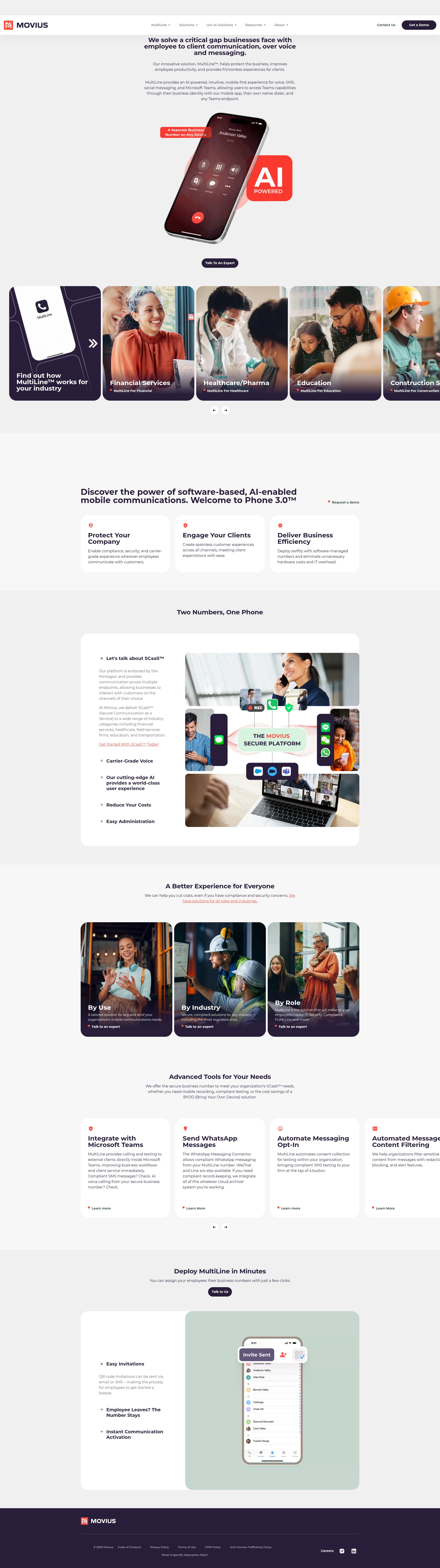 Screenshot of movius.ai