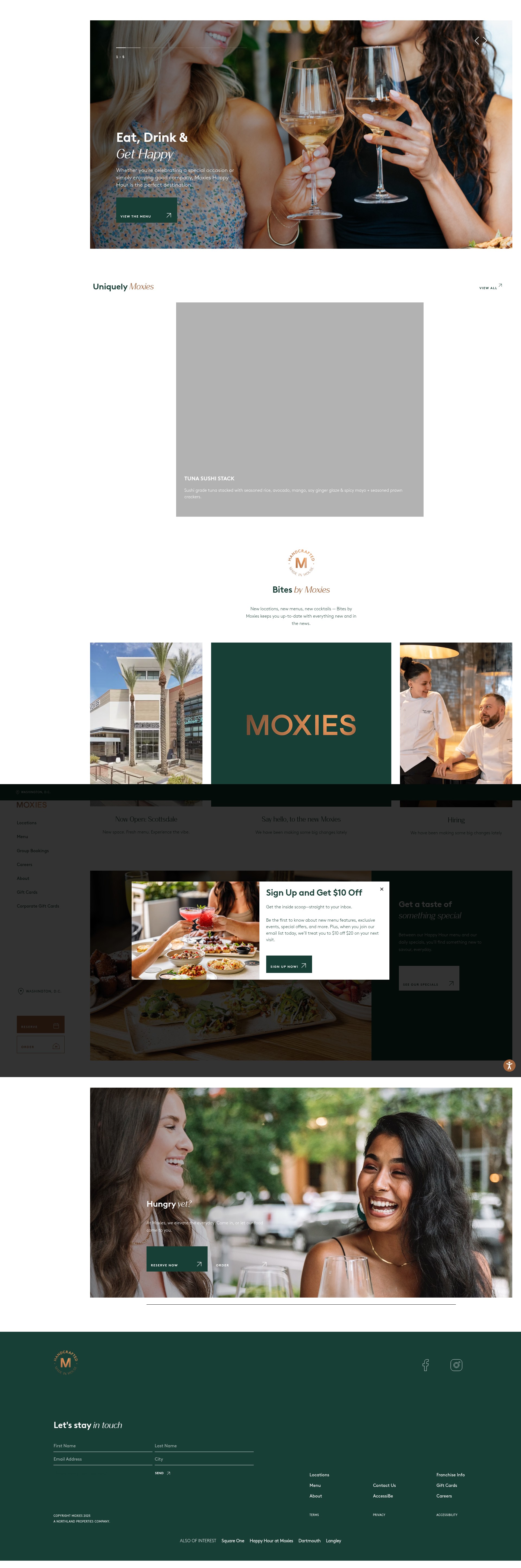 Screenshot of moxies.com
