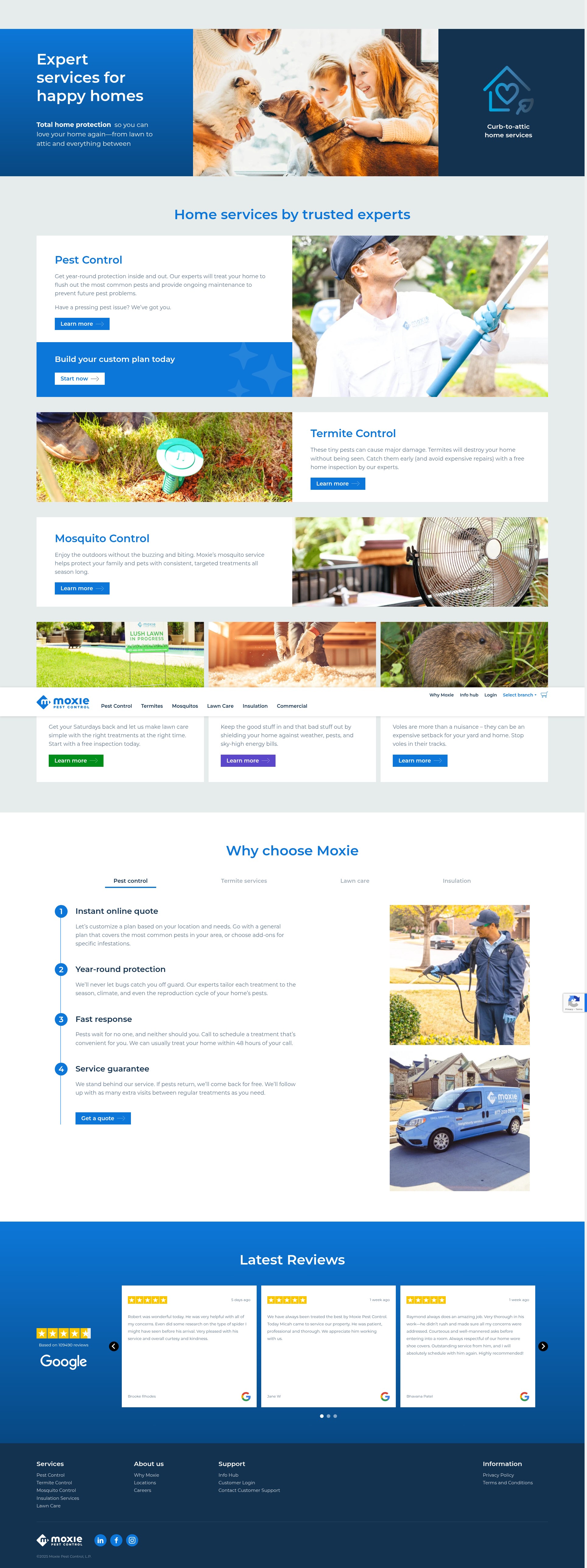 Screenshot of moxieservices.com