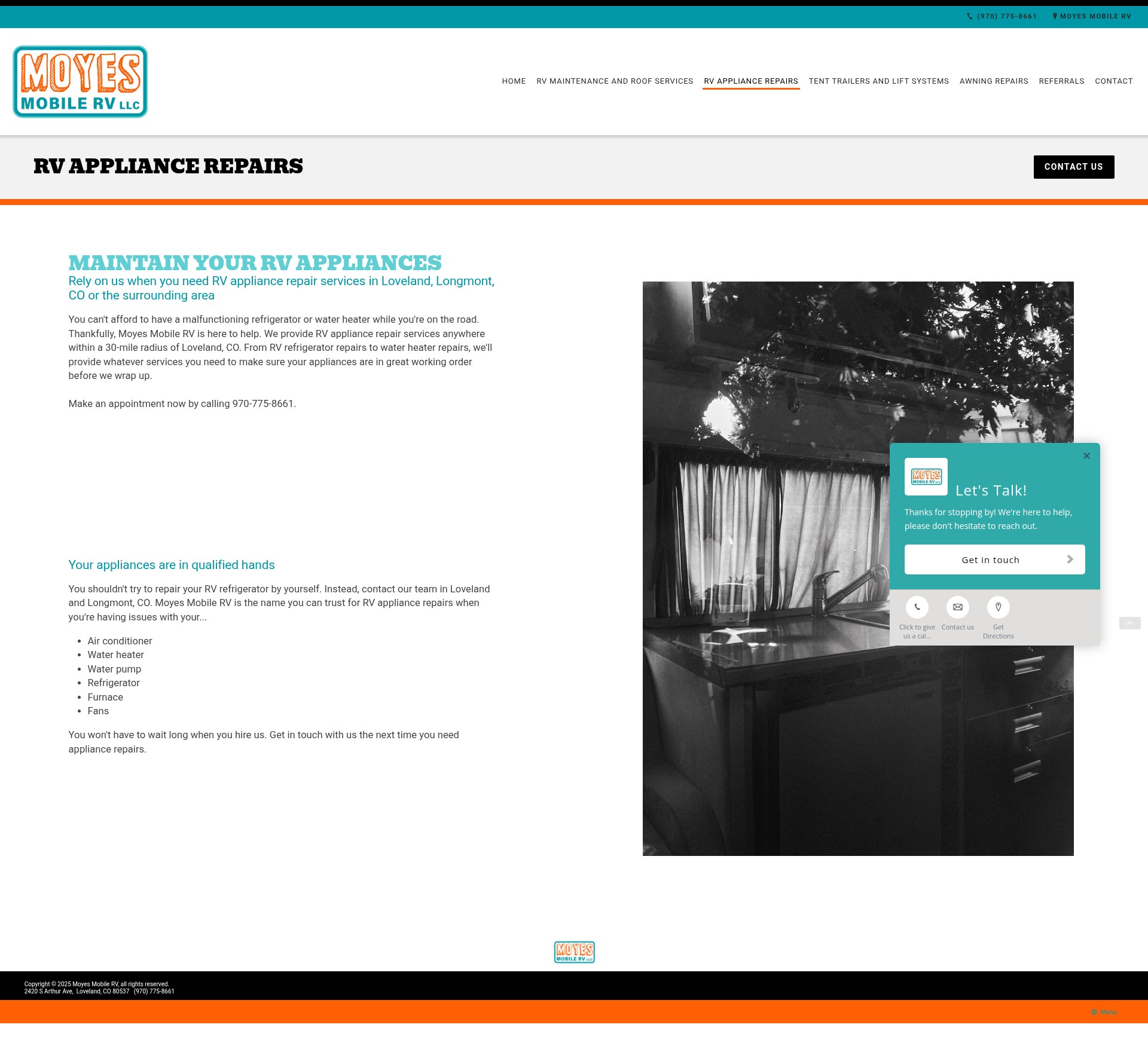 Screenshot of moyesrv.com