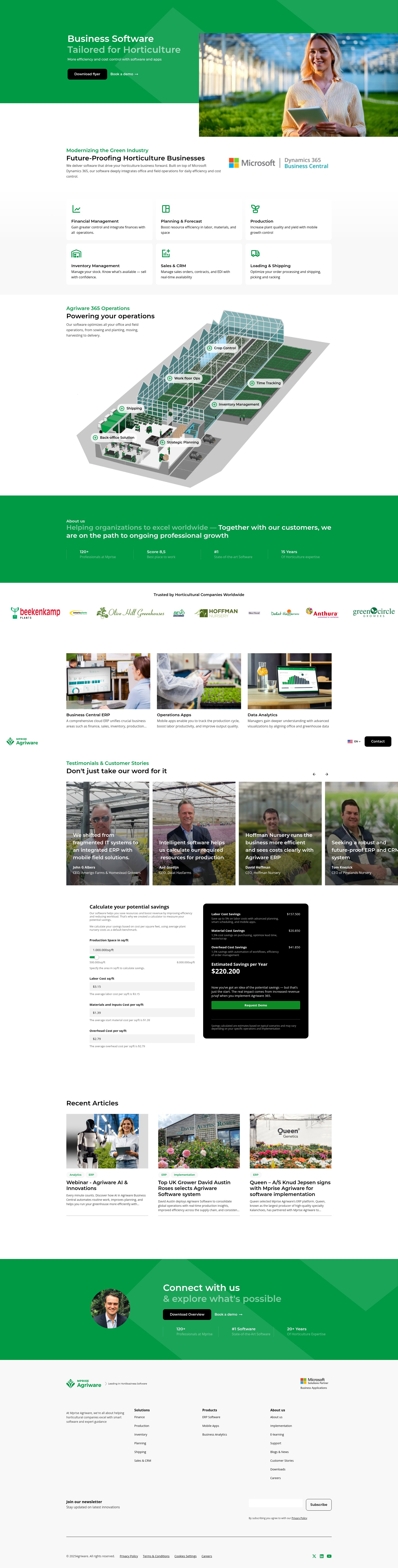 Screenshot of mprise-agriware.com