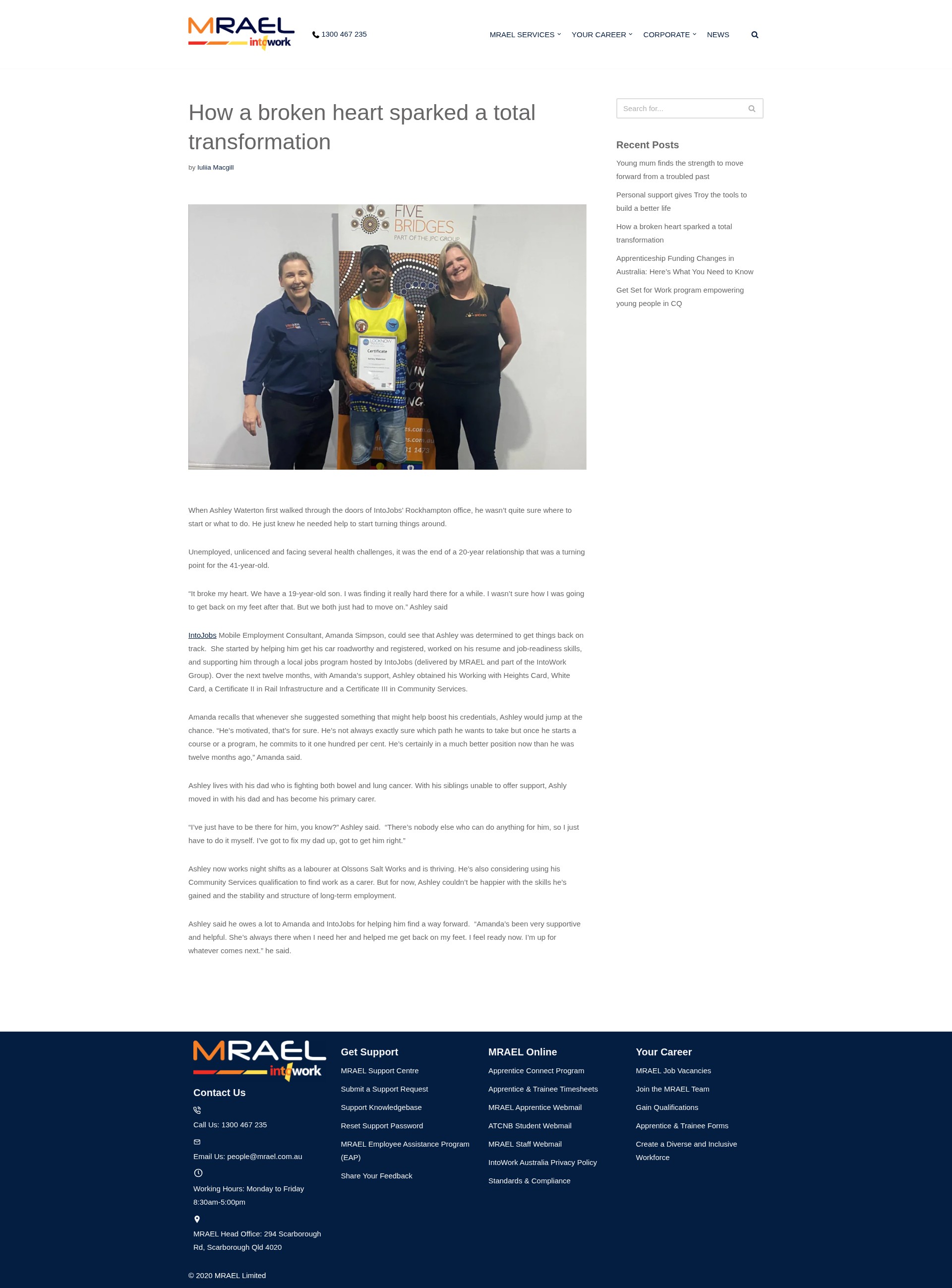 Screenshot of mrael.com.au