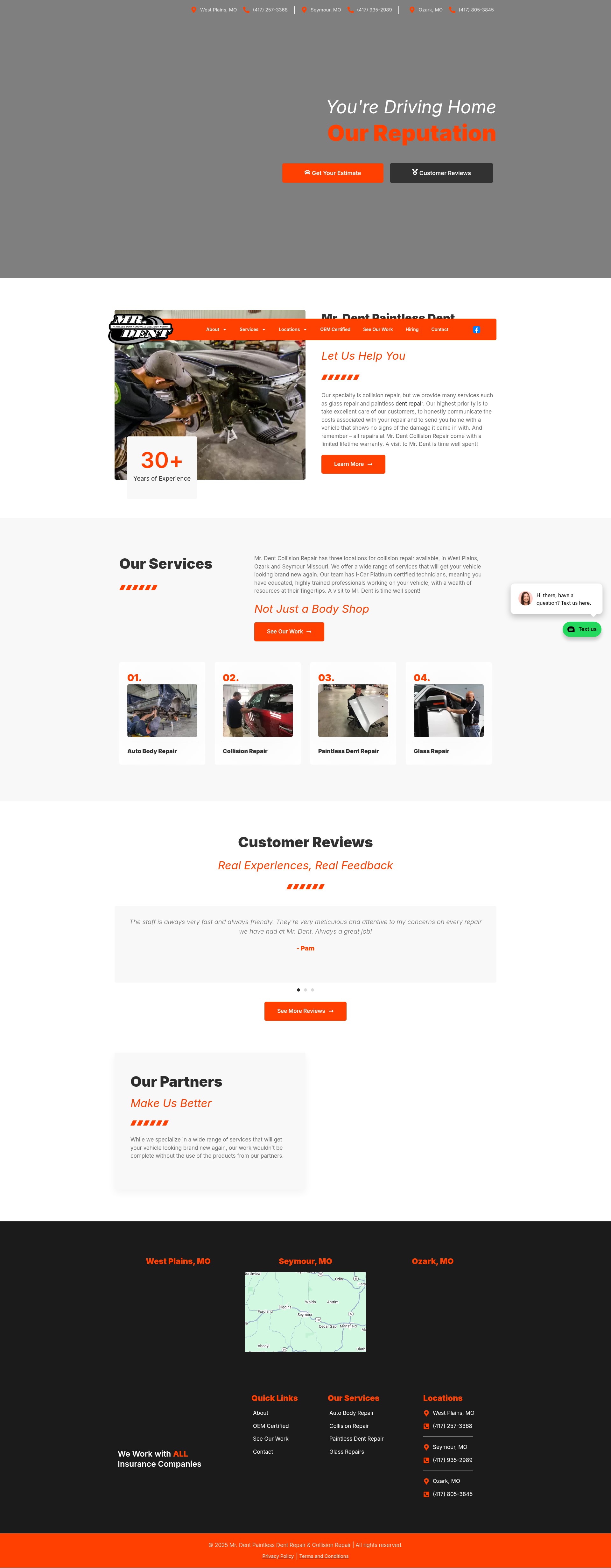 Screenshot of mrdentwp.com