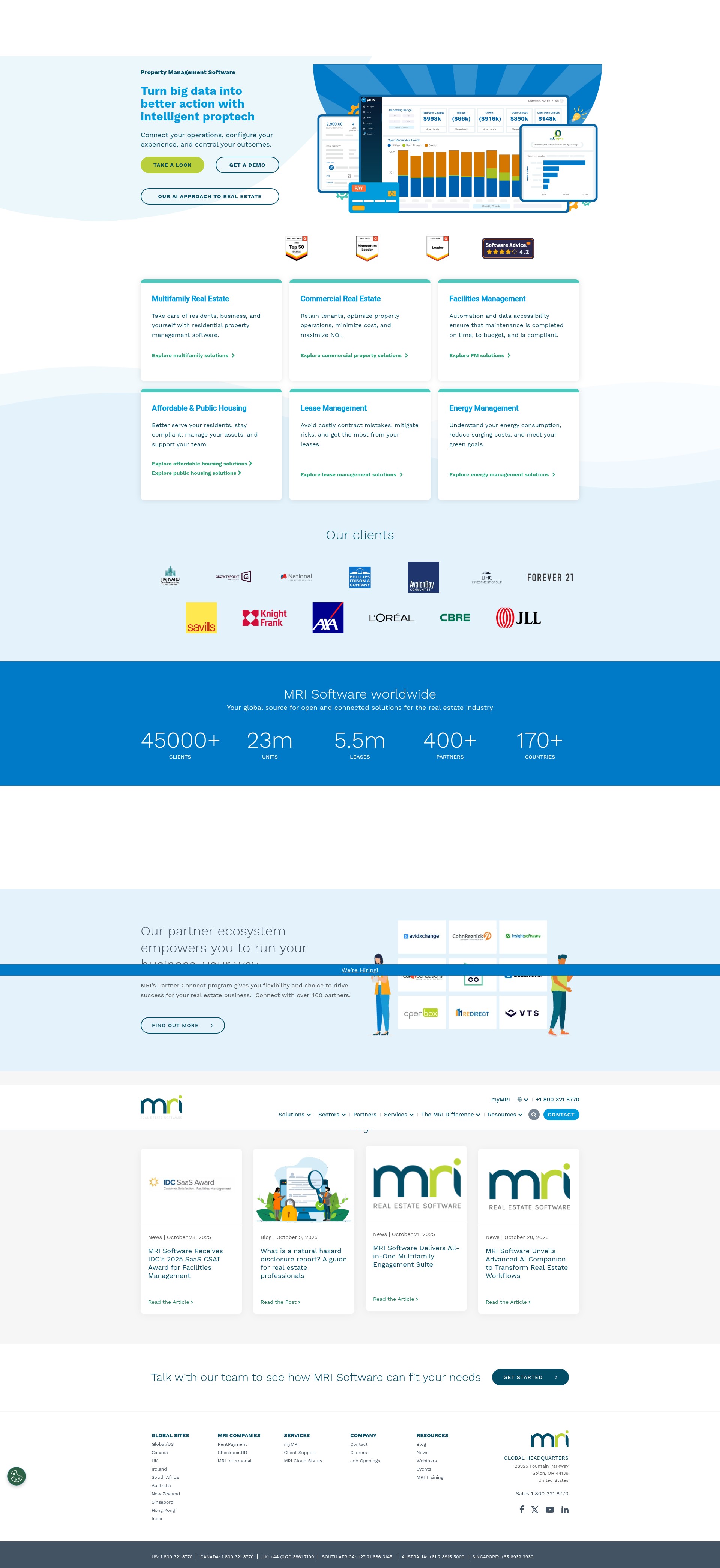 Screenshot of mrisoftware.com