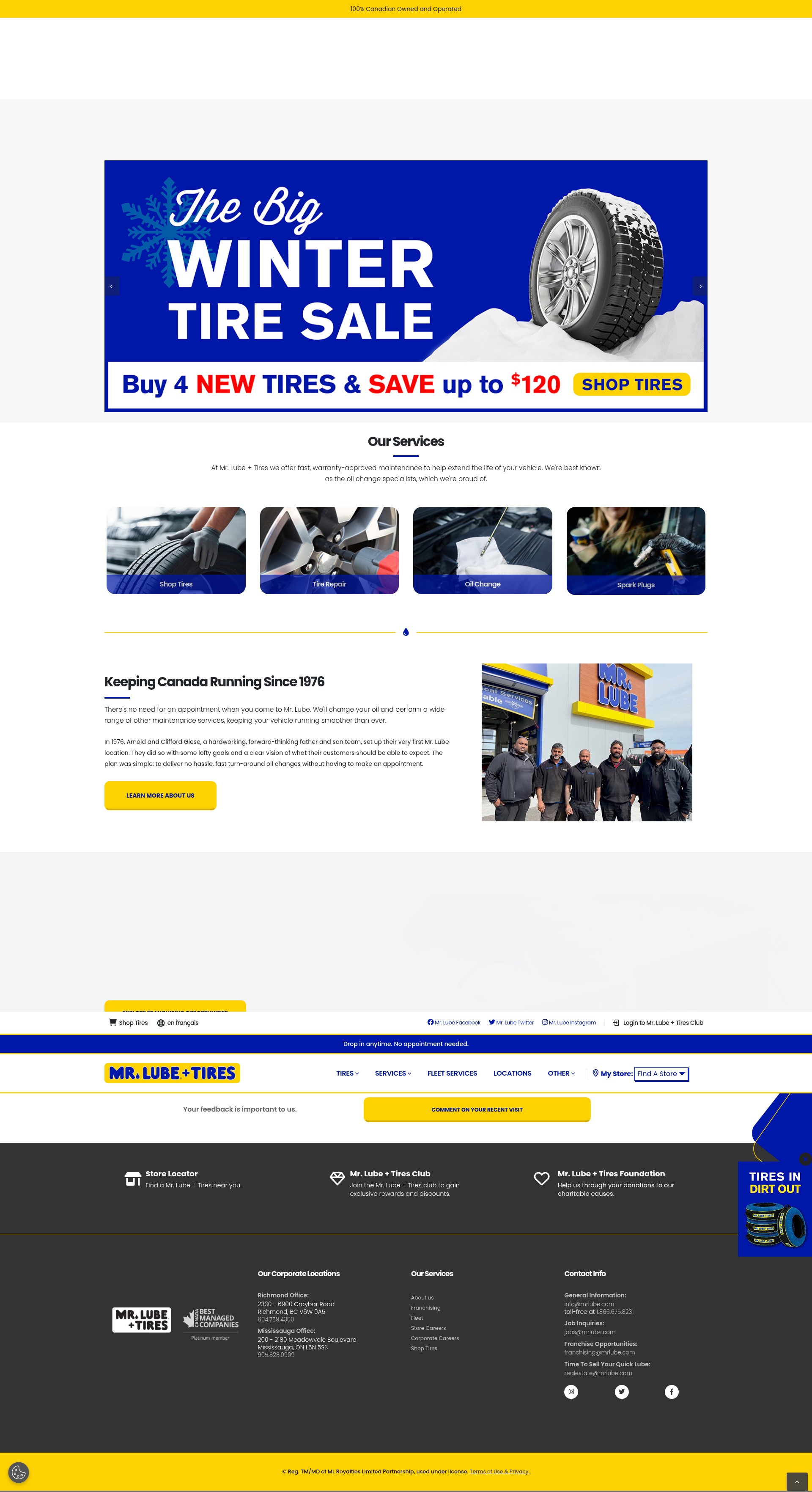 Screenshot of mrlube.com
