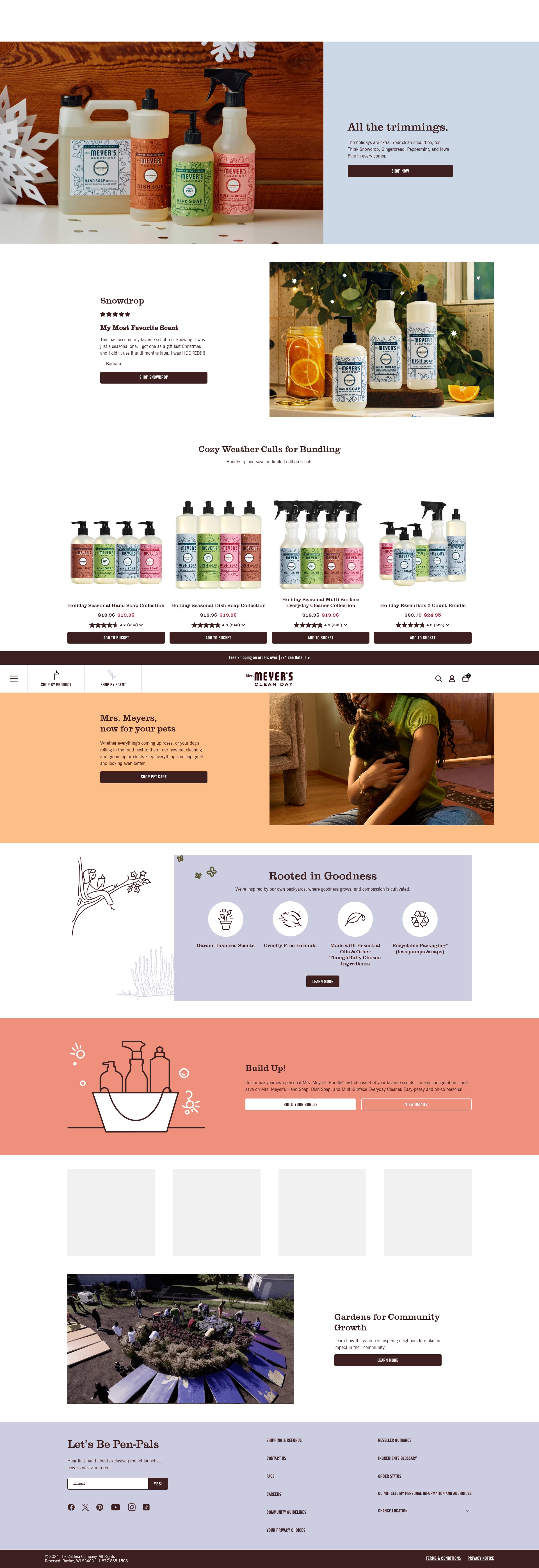 Screenshot of mrsmeyers.com