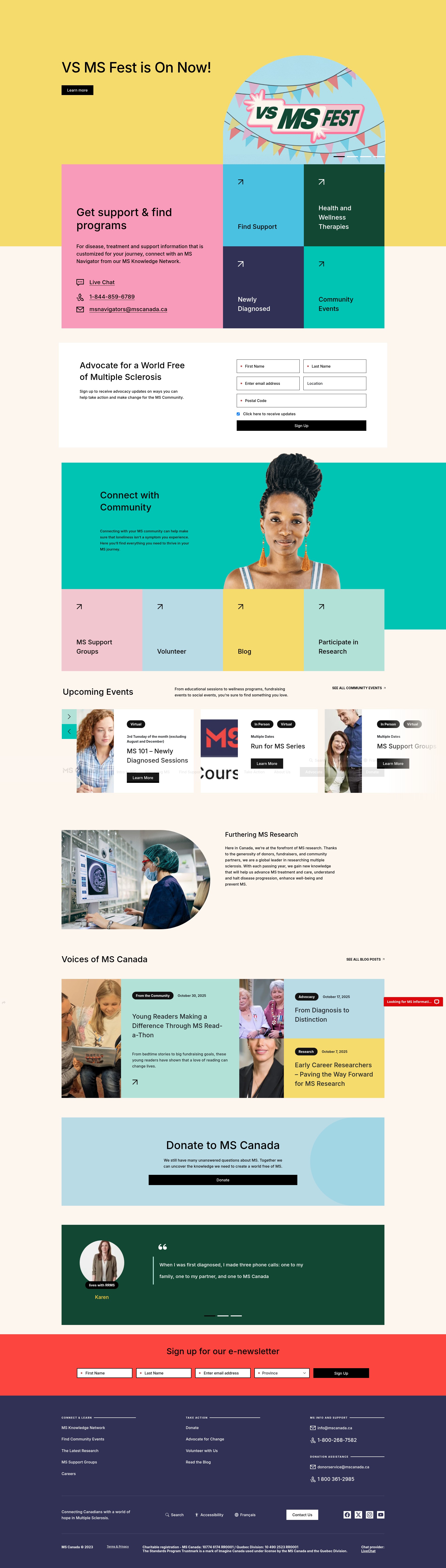 Screenshot of mscanada.ca