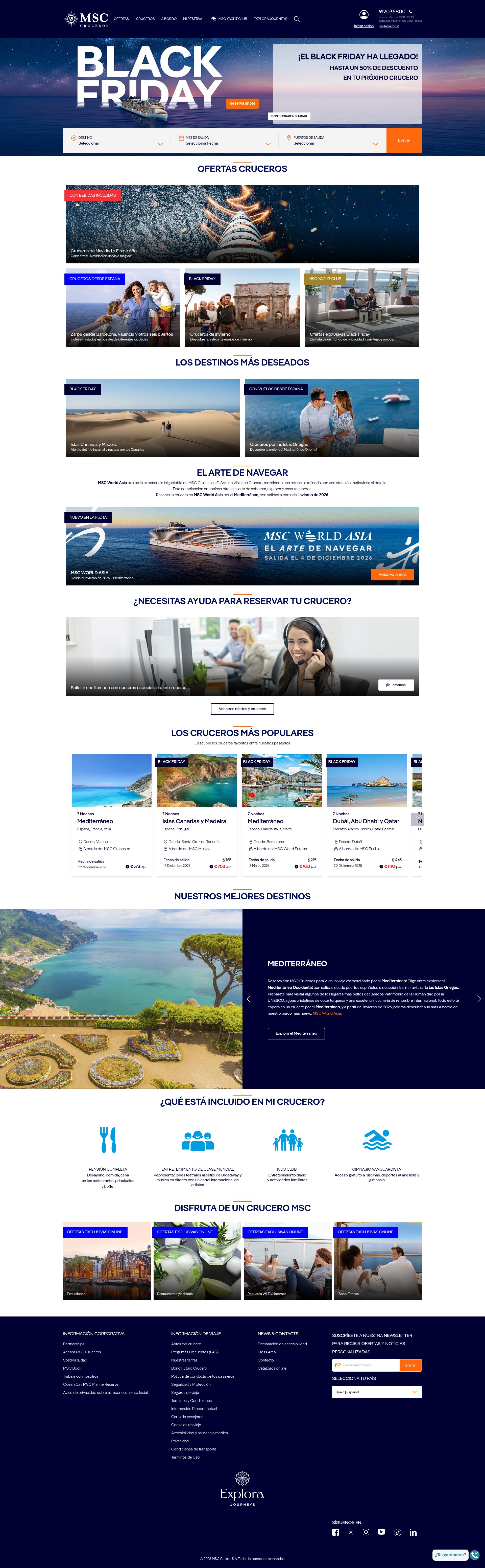 Screenshot of msccruceros.es