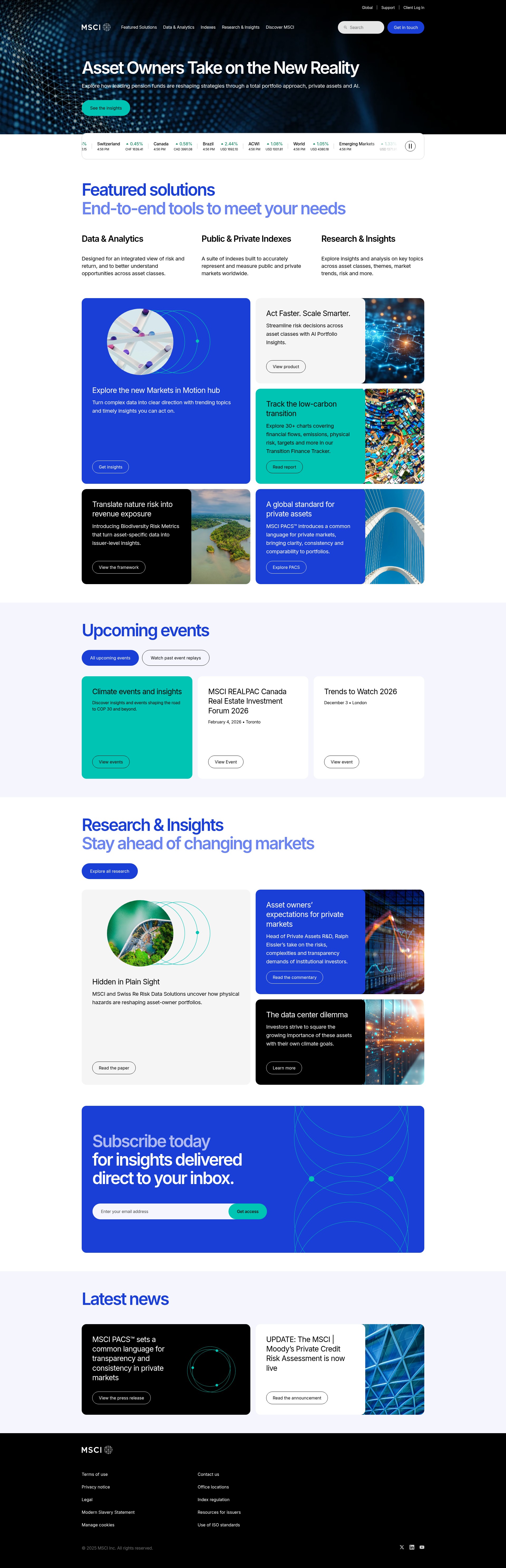 Screenshot of msci.com