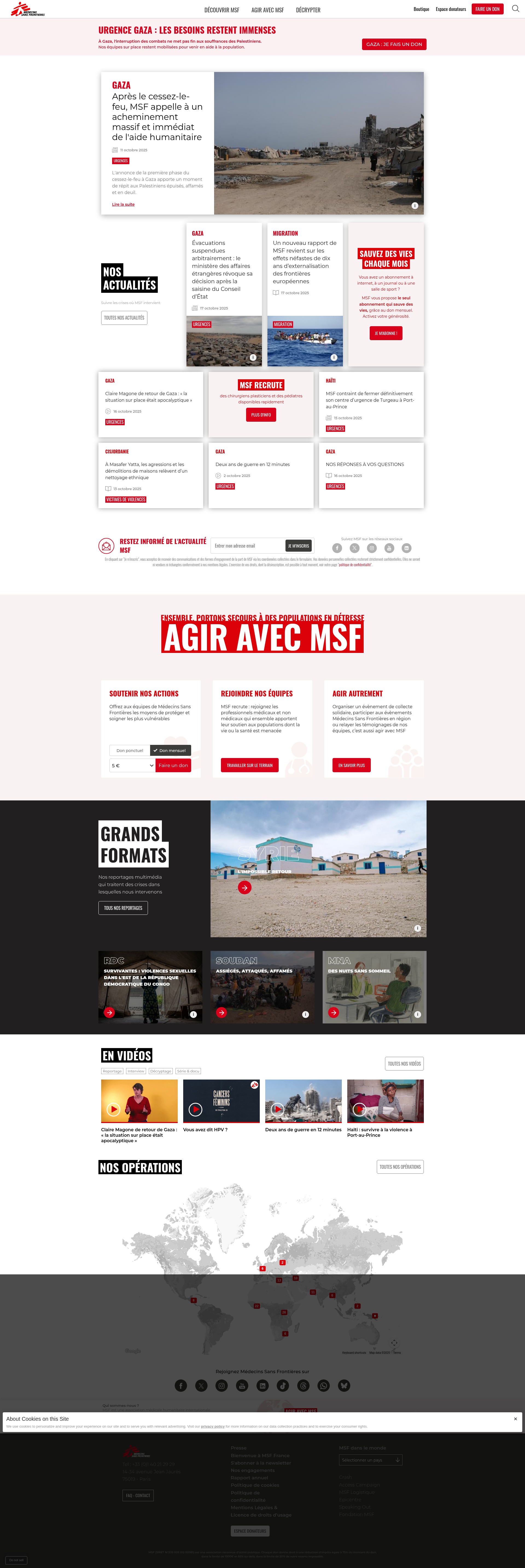 Screenshot of msf.fr