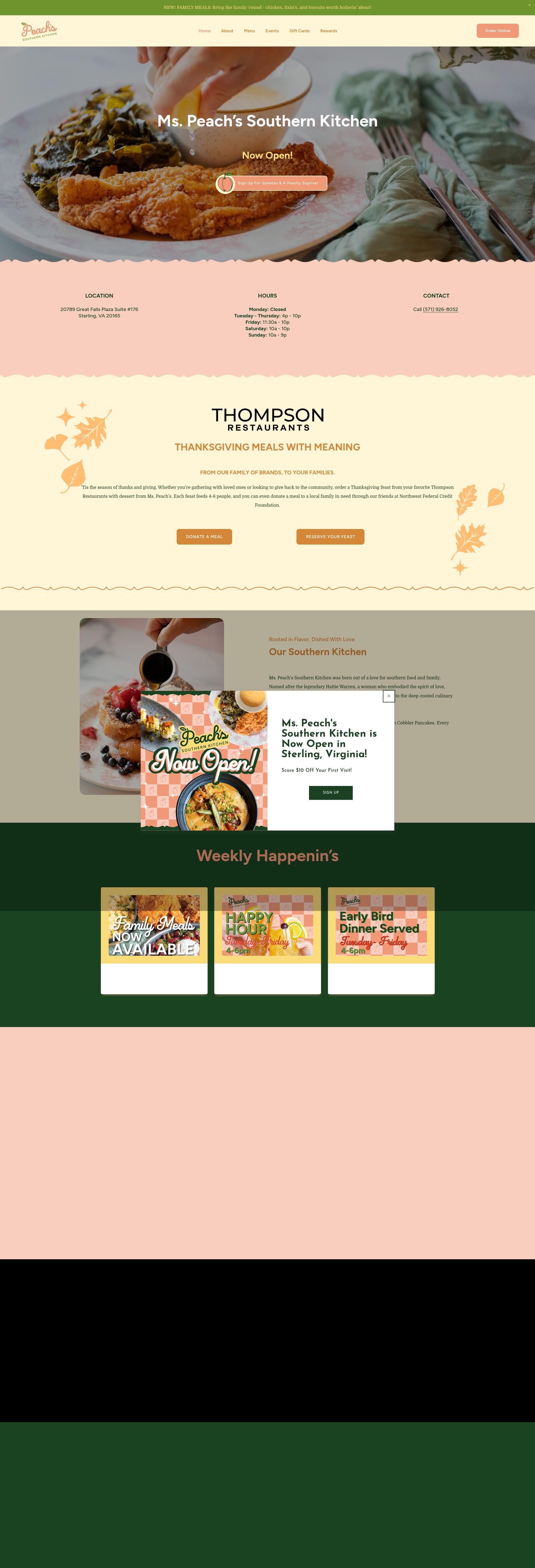 Screenshot of mspeachs.com