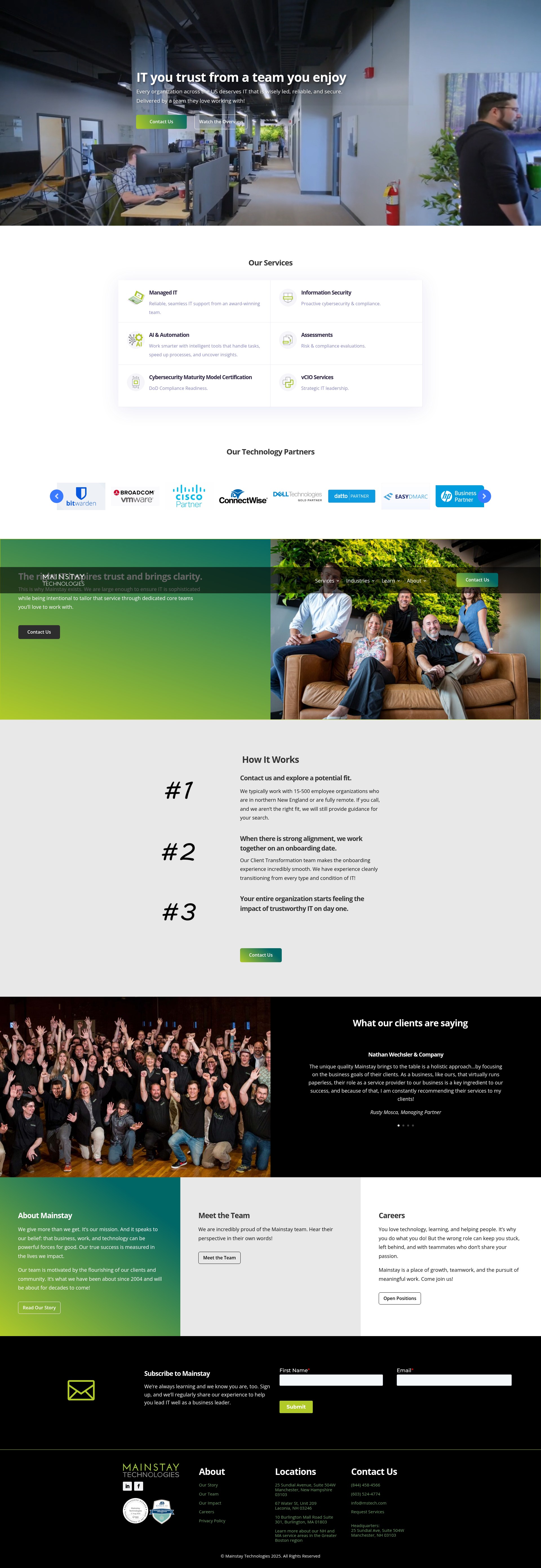 Screenshot of mstech.com