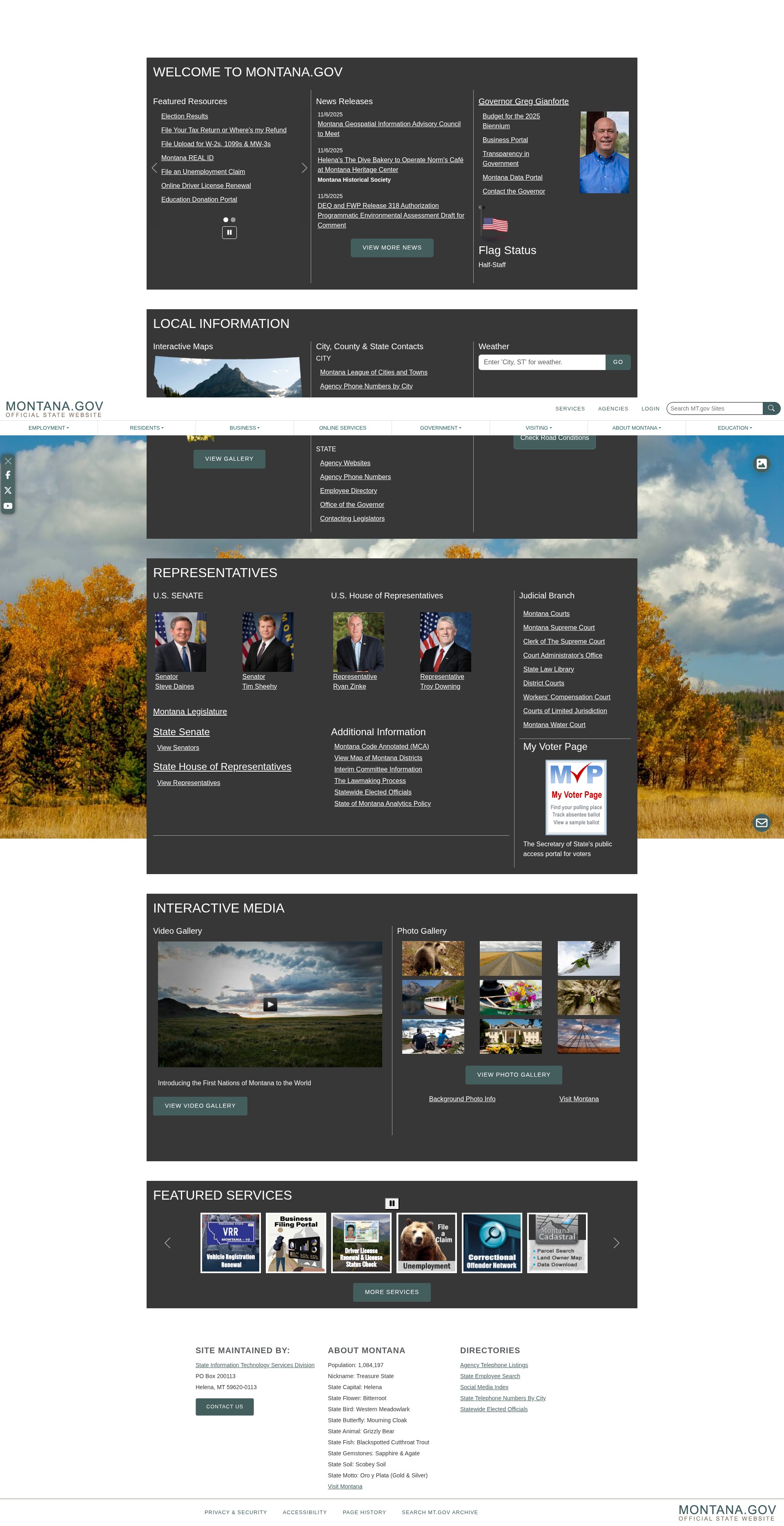 Screenshot of mt.gov