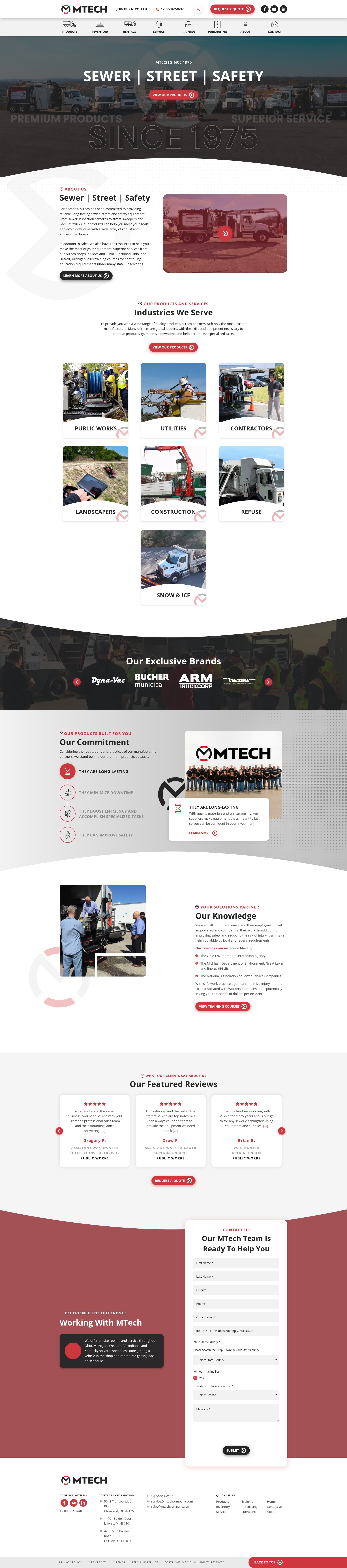 Screenshot of mtechcompany.com