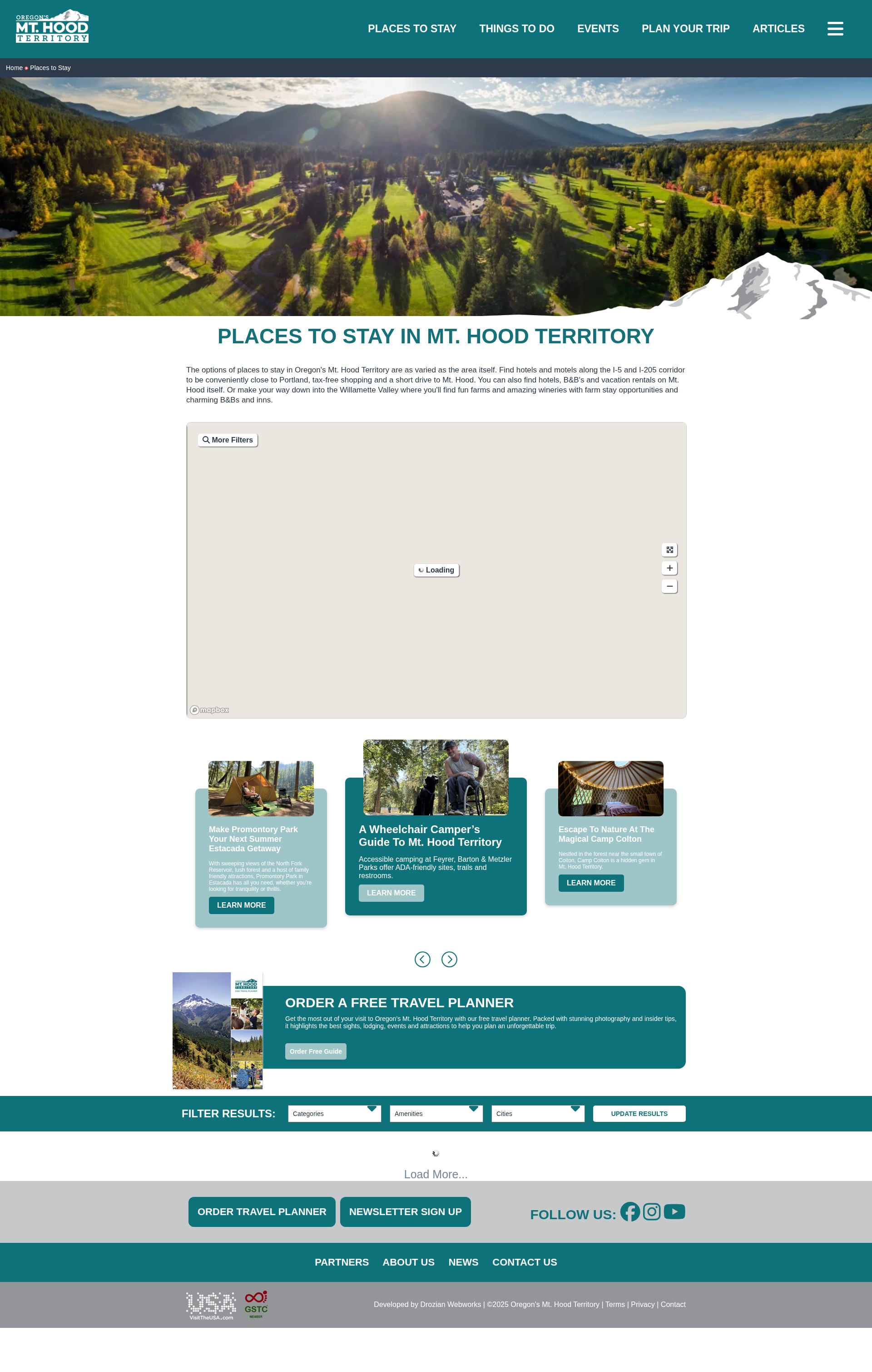 Screenshot of mthoodterritory.com
