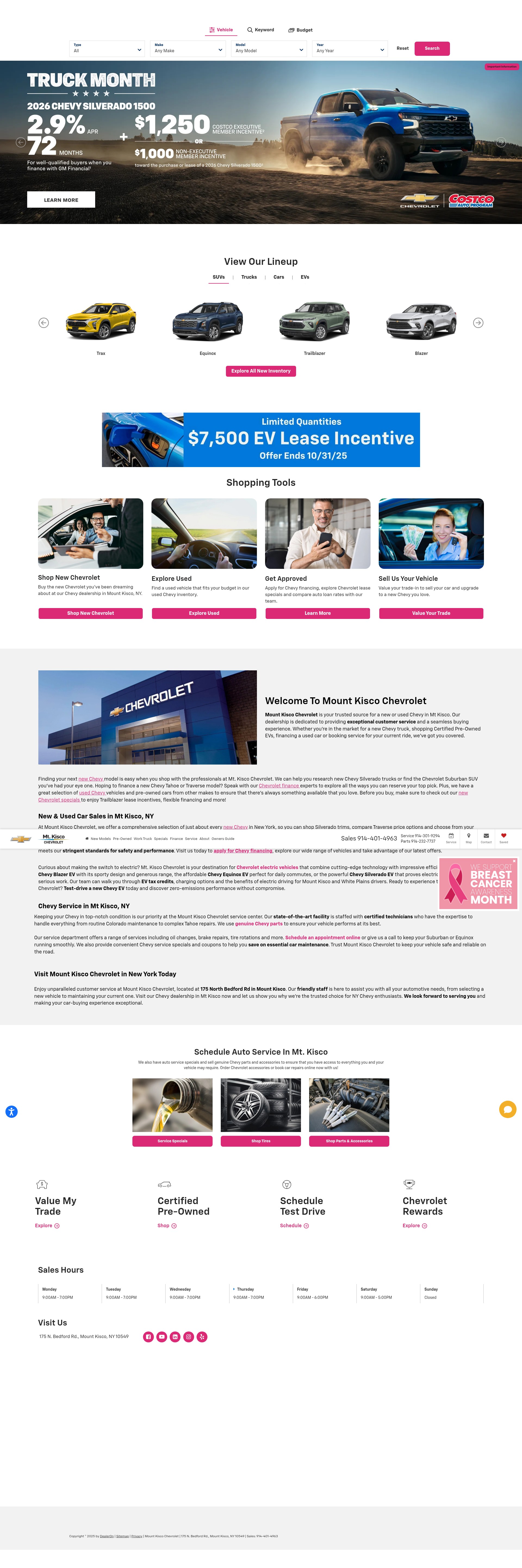 Screenshot of mtkiscochevrolet.com