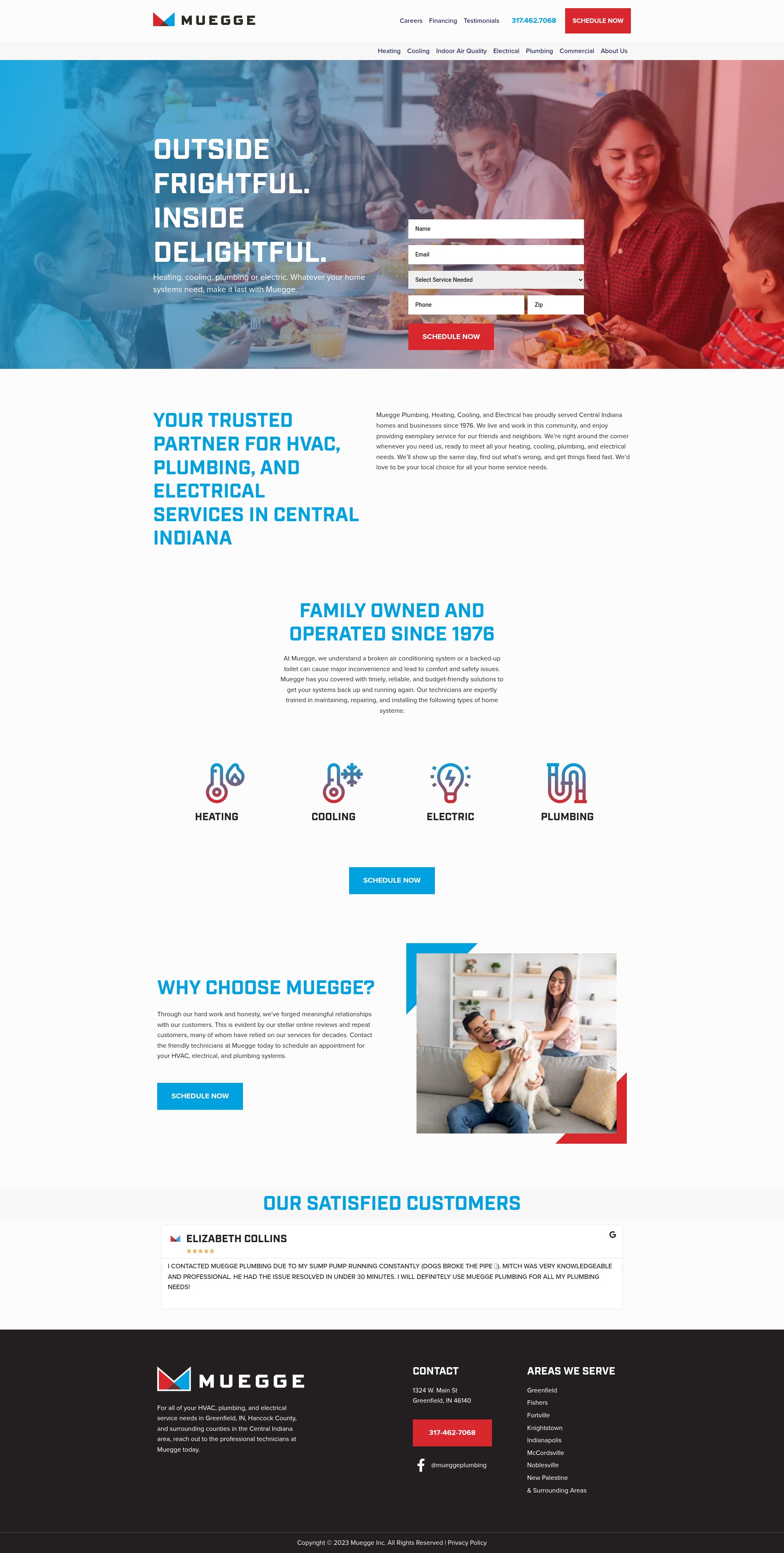 Screenshot of mueggeinc.com