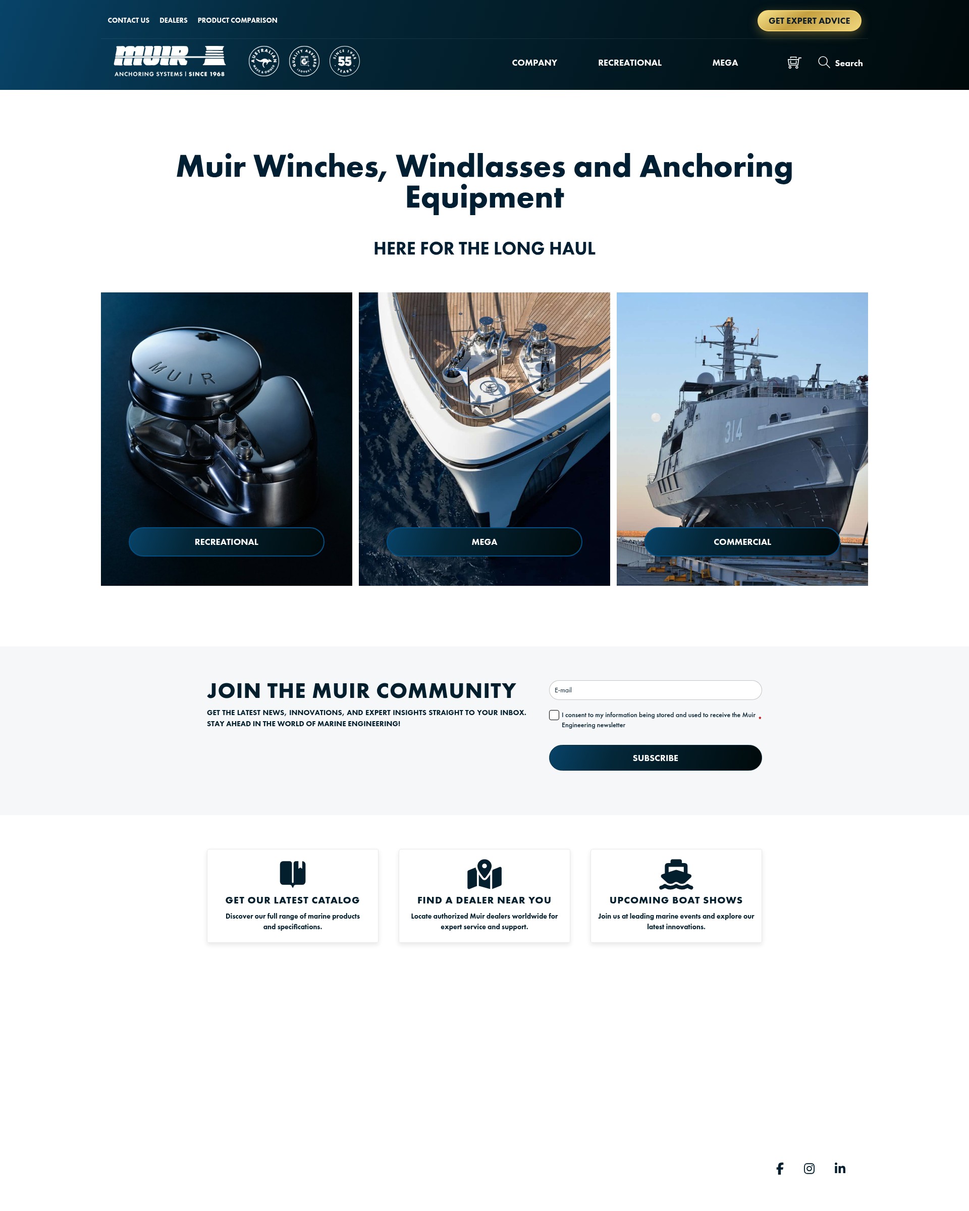 Screenshot of muir.com.au