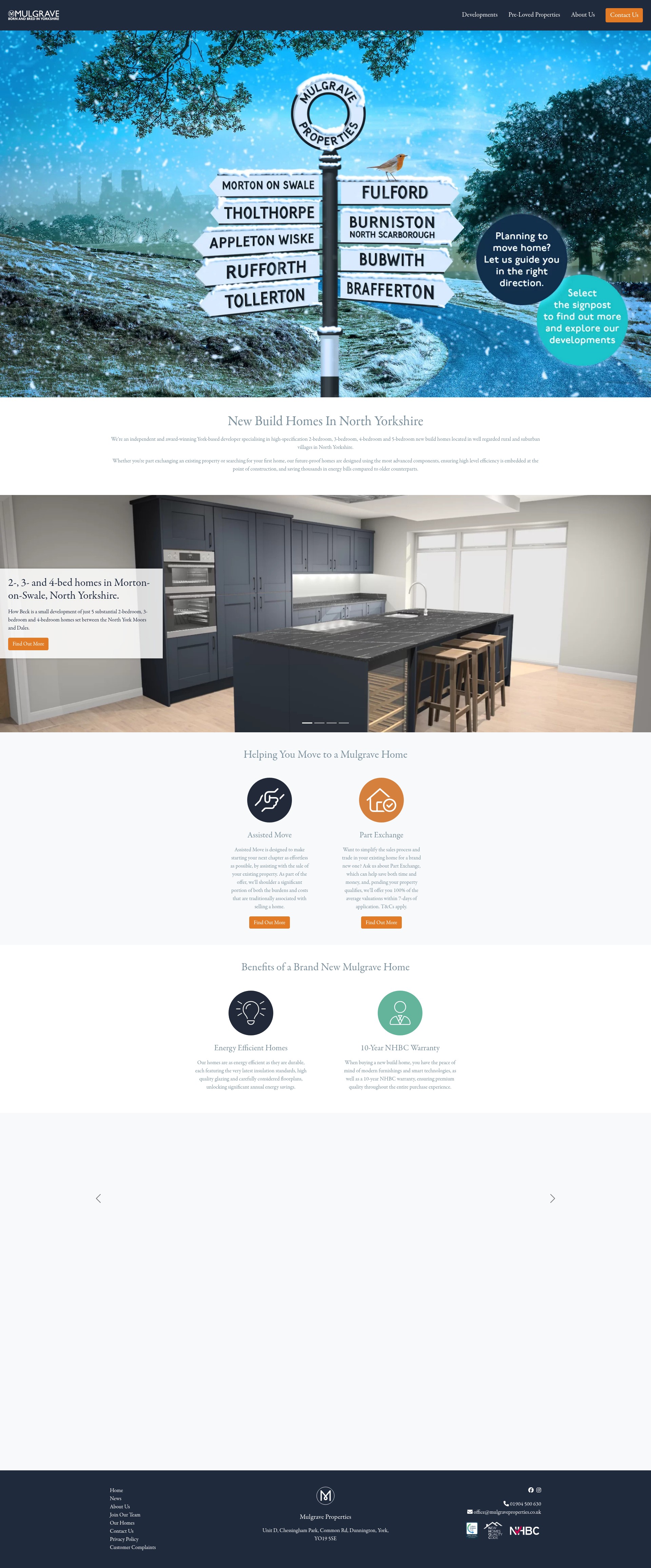 Screenshot of mulgraveproperties.co.uk