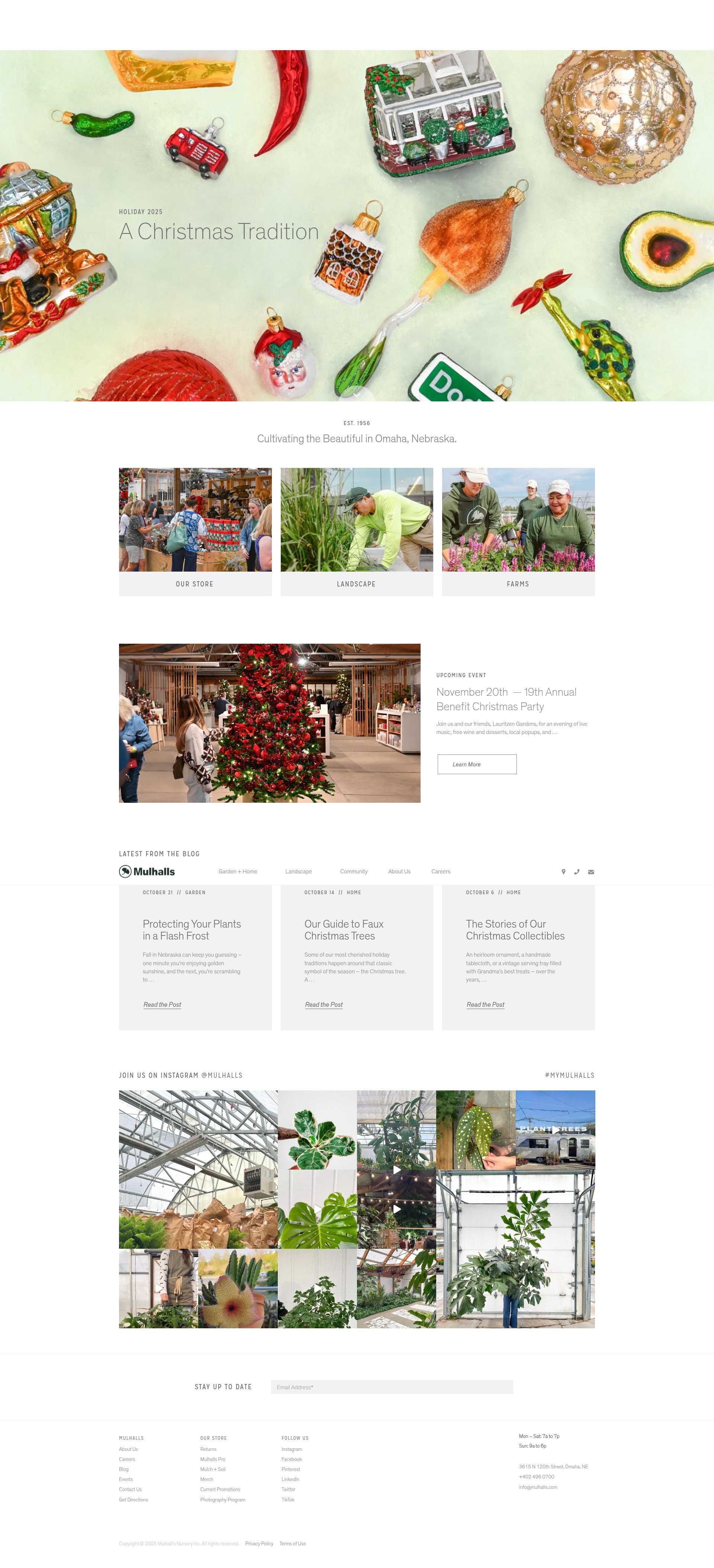 Screenshot of mulhalls.com