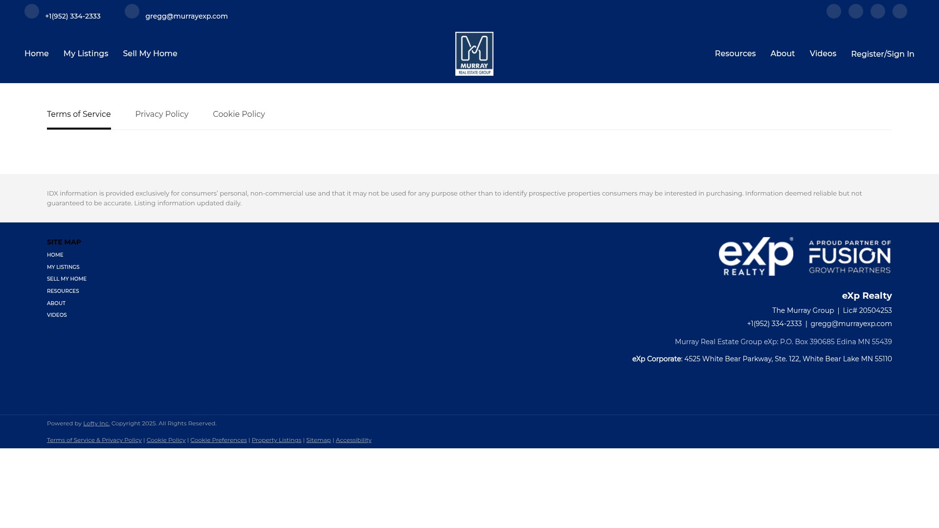 Screenshot of murrayexp.com
