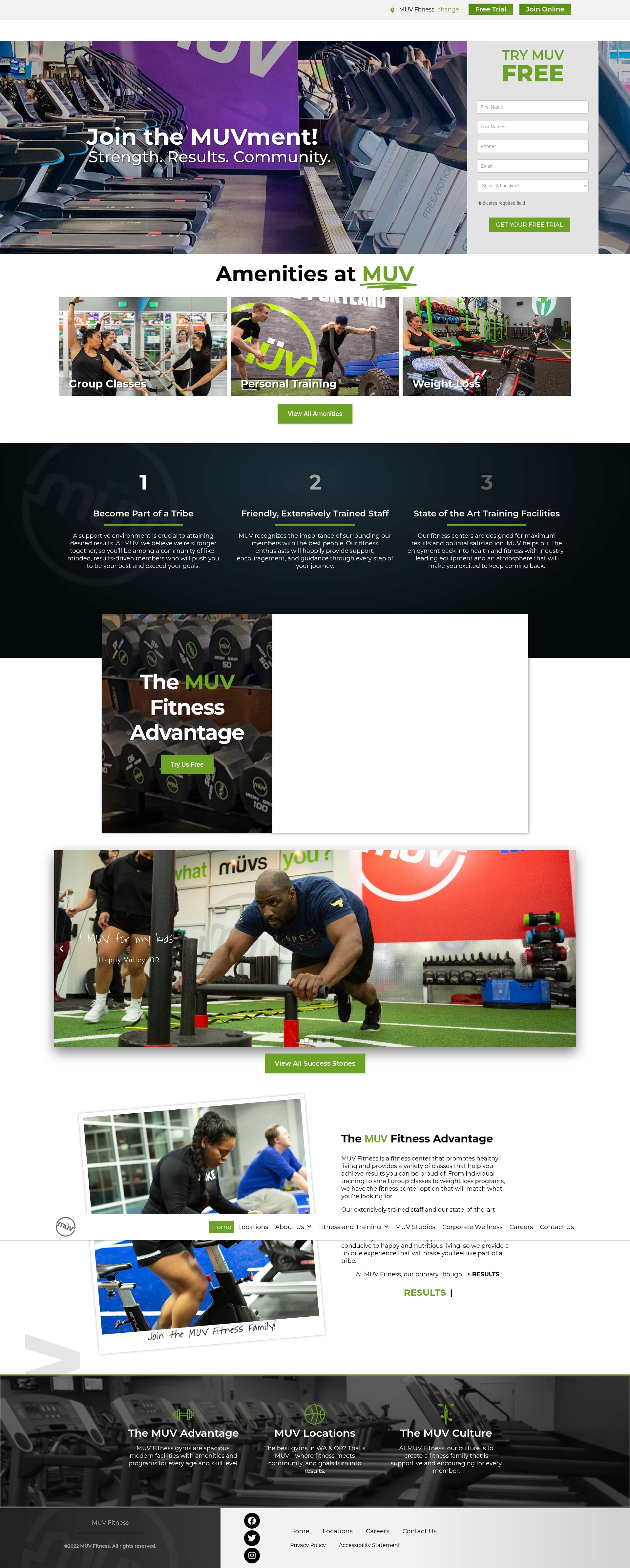 Screenshot of muvfitness.com