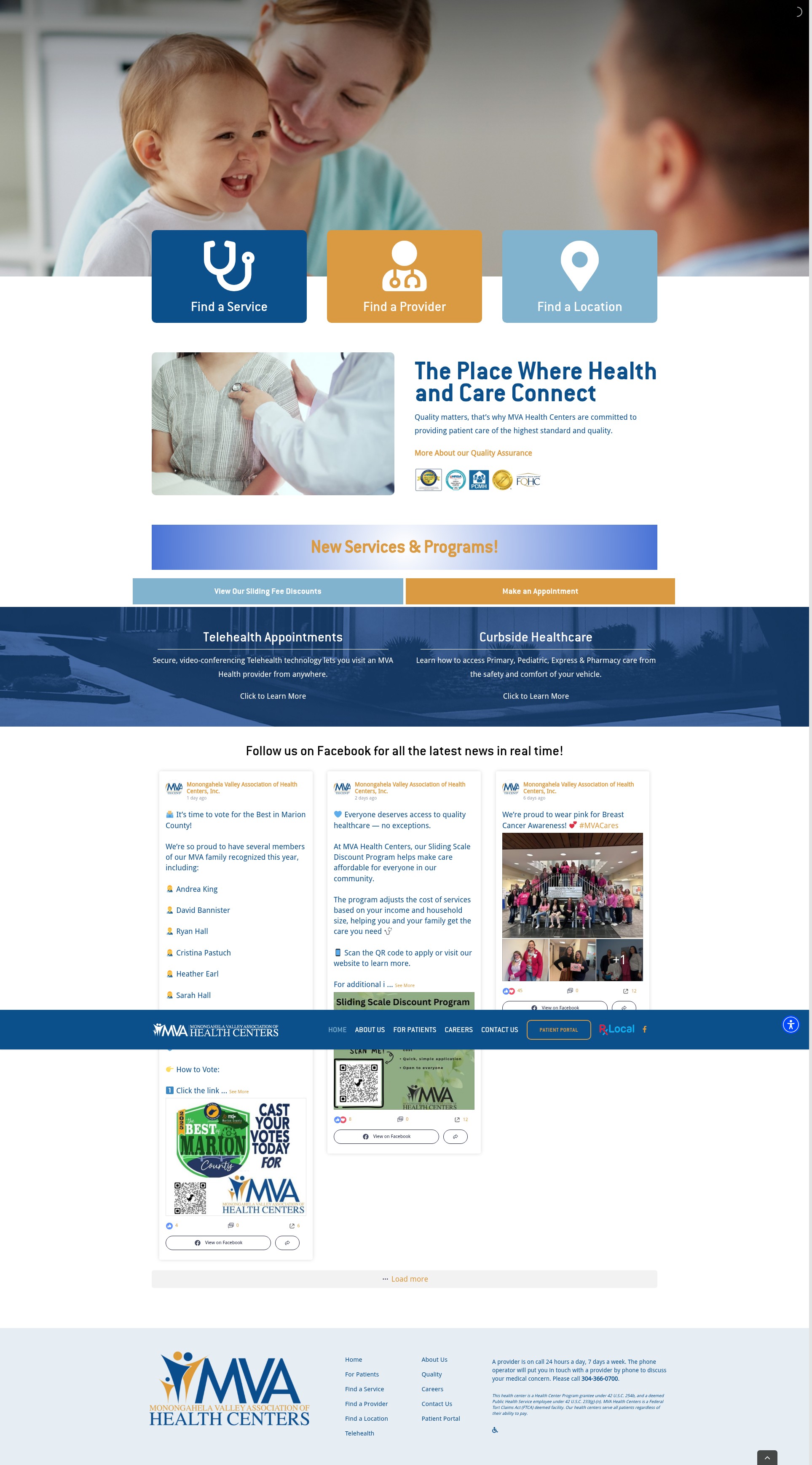 Screenshot of mvahealth.org