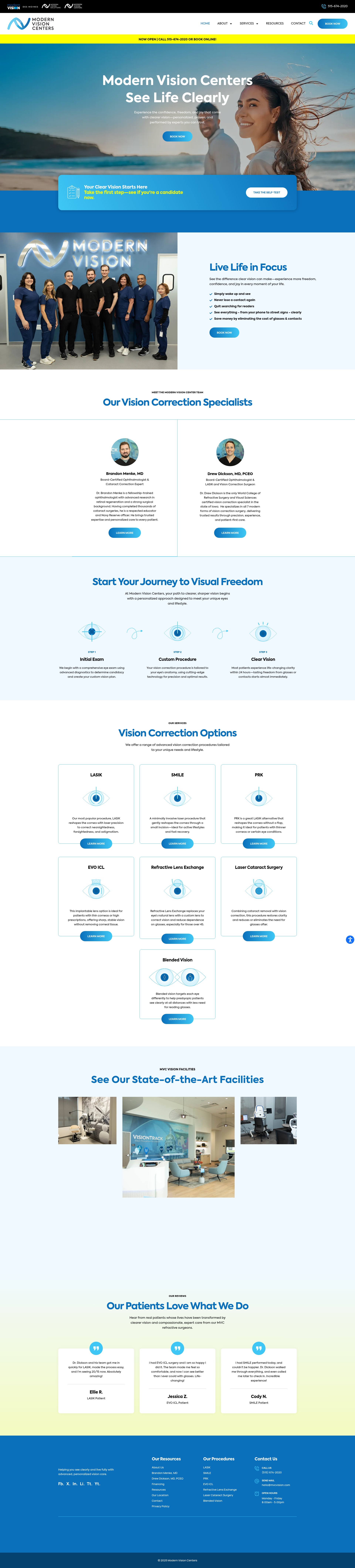 Screenshot of mvcvision.com