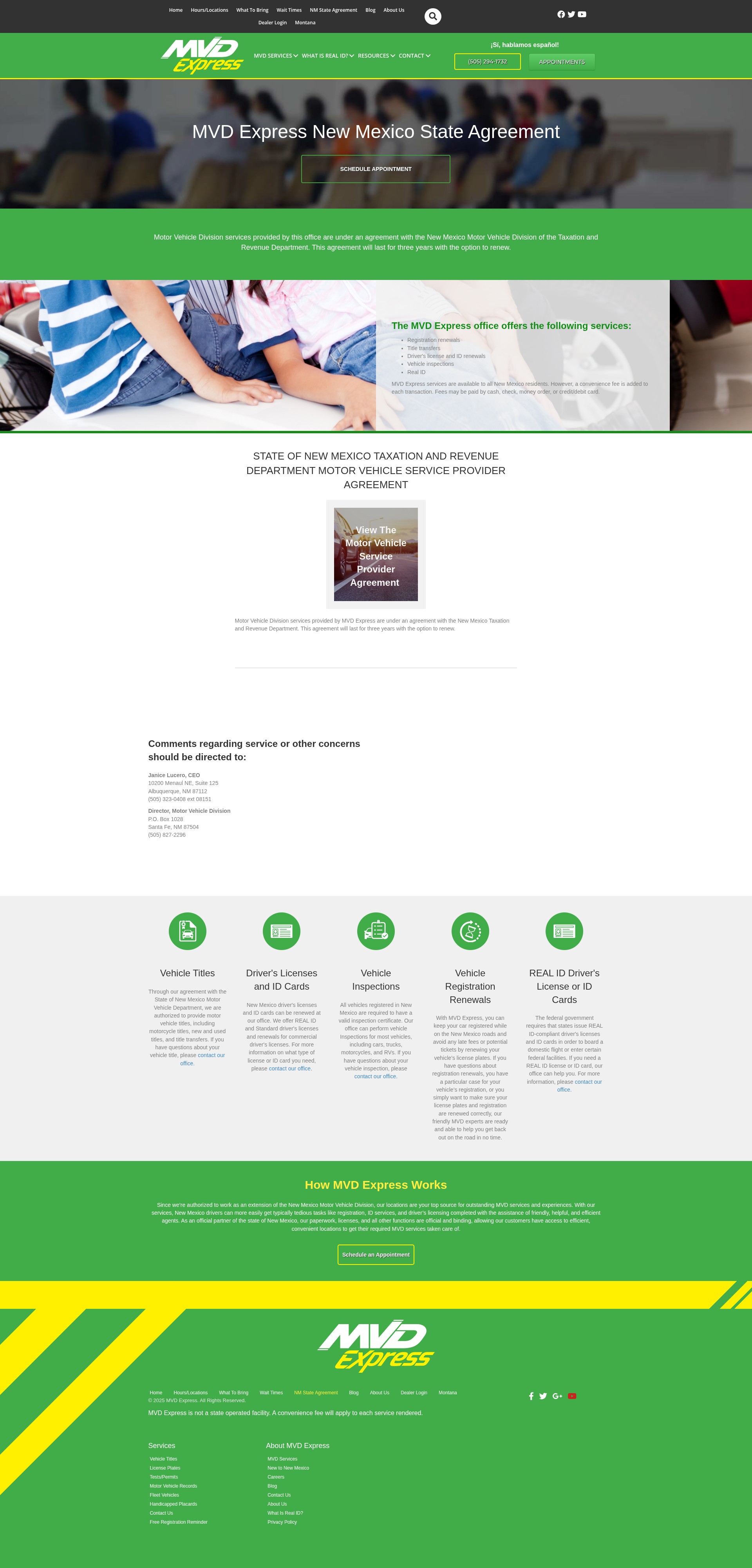 Screenshot of mvdexpress.com